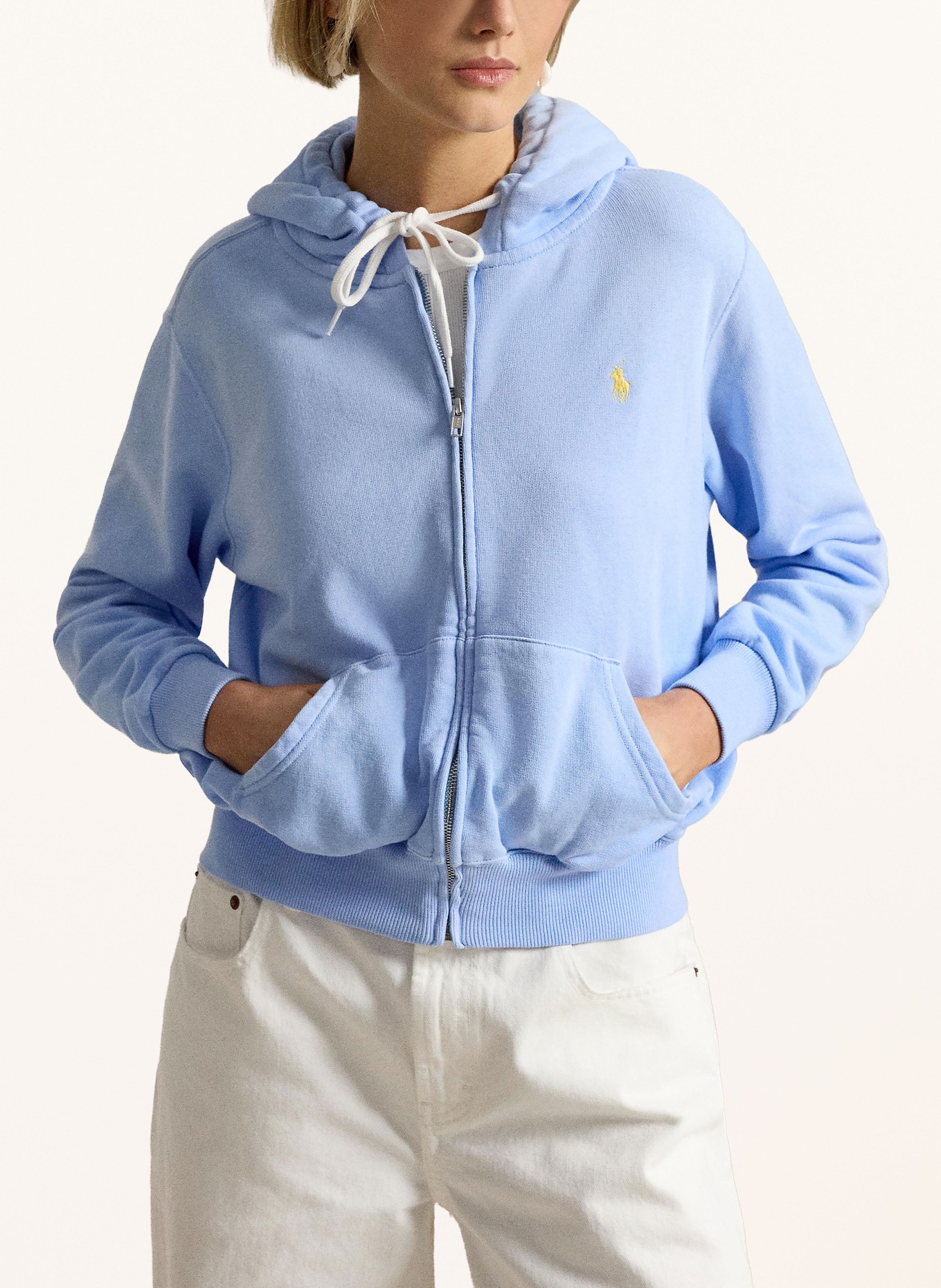 POLO RALPH LAUREN sweat à capuche: BLEU CLAIR