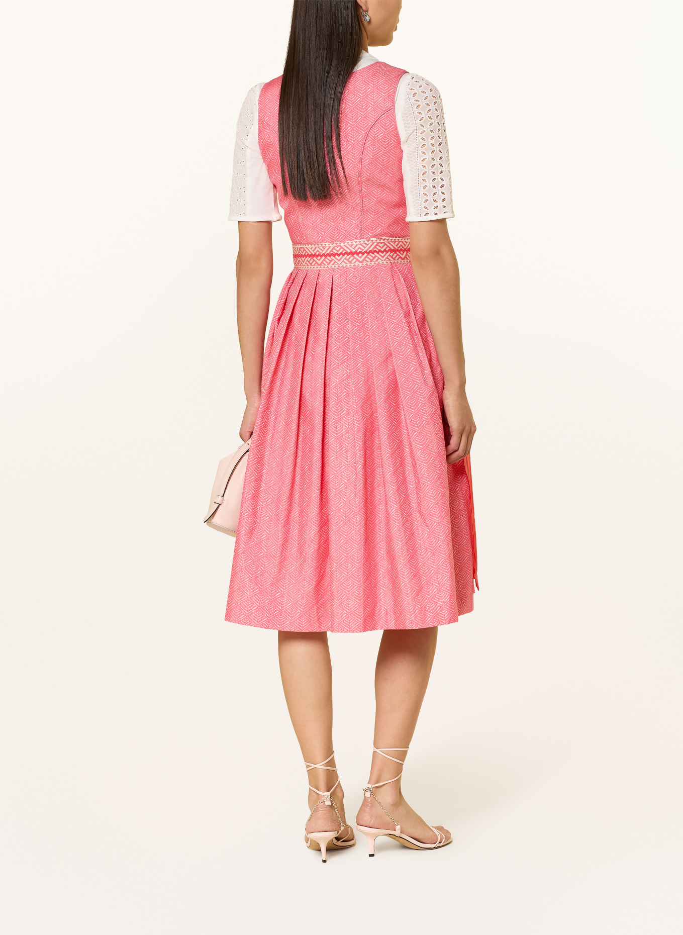 Spieth & Wensky Dirndl HEIDI: ROUGE CLAIR / BLANC