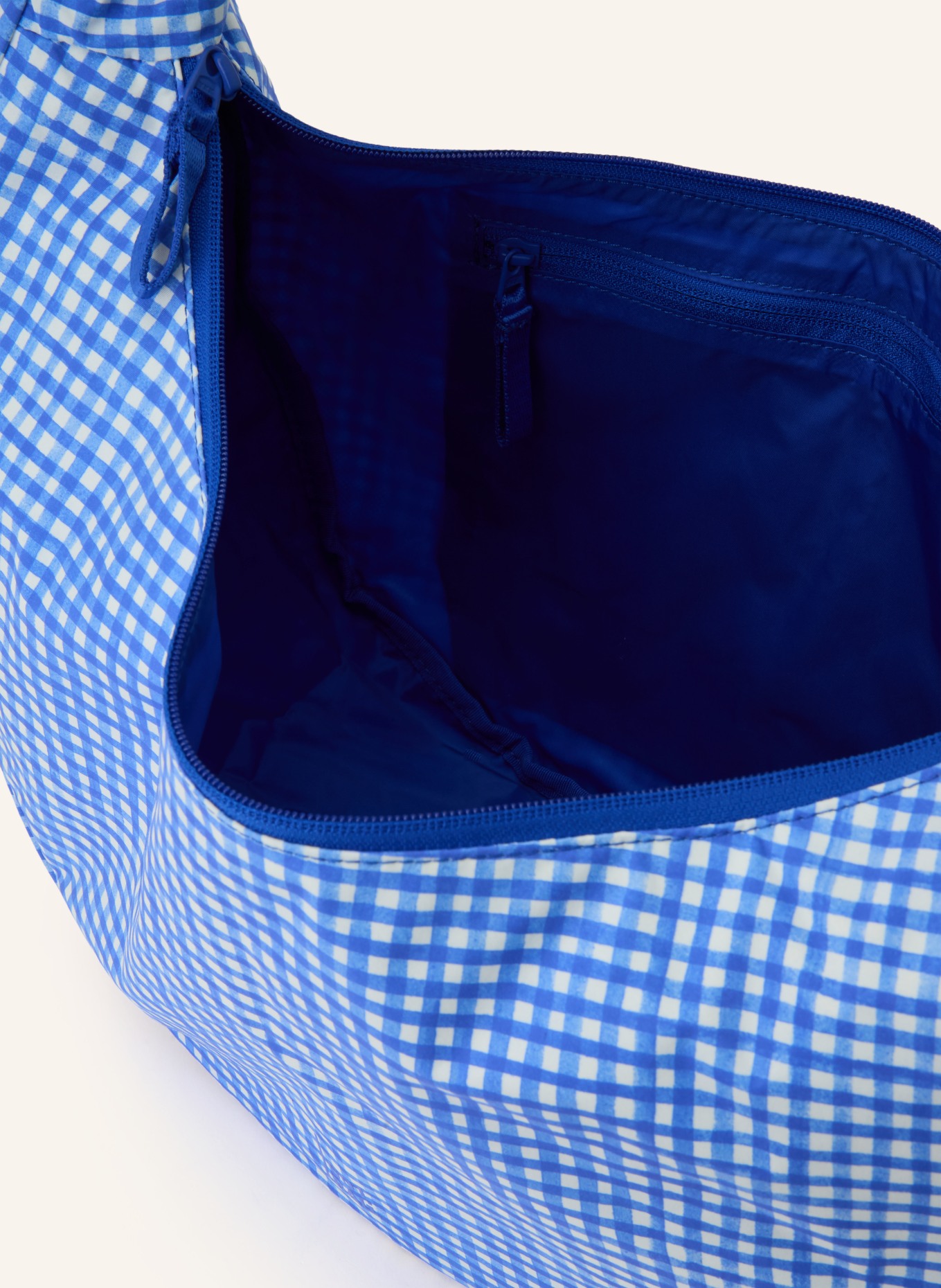 GOT BAG Umhängetasche RUFFLE: BLAU / WEISS