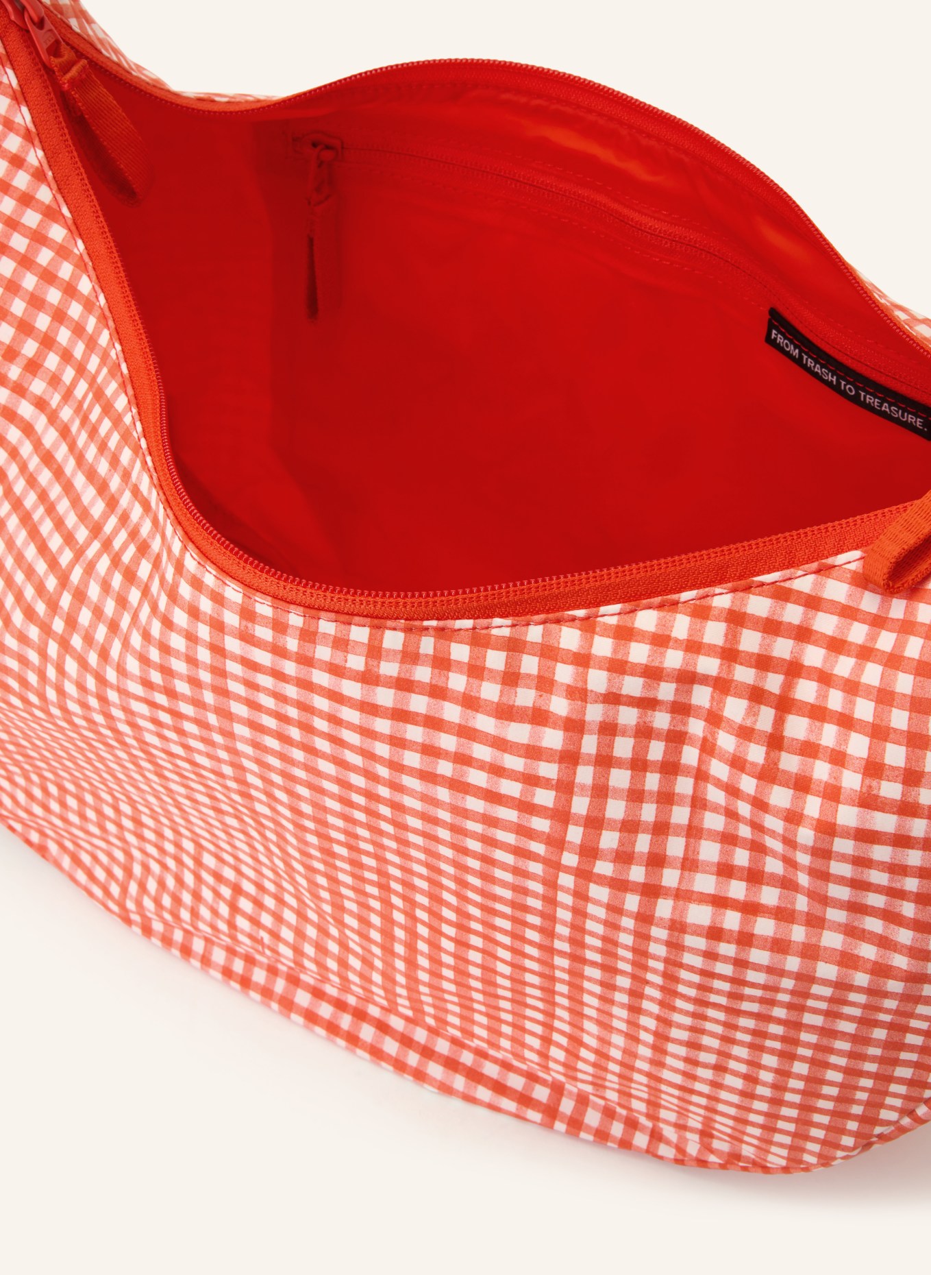 GOT BAG Umhängetasche RUFFLE: ROT / WEISS