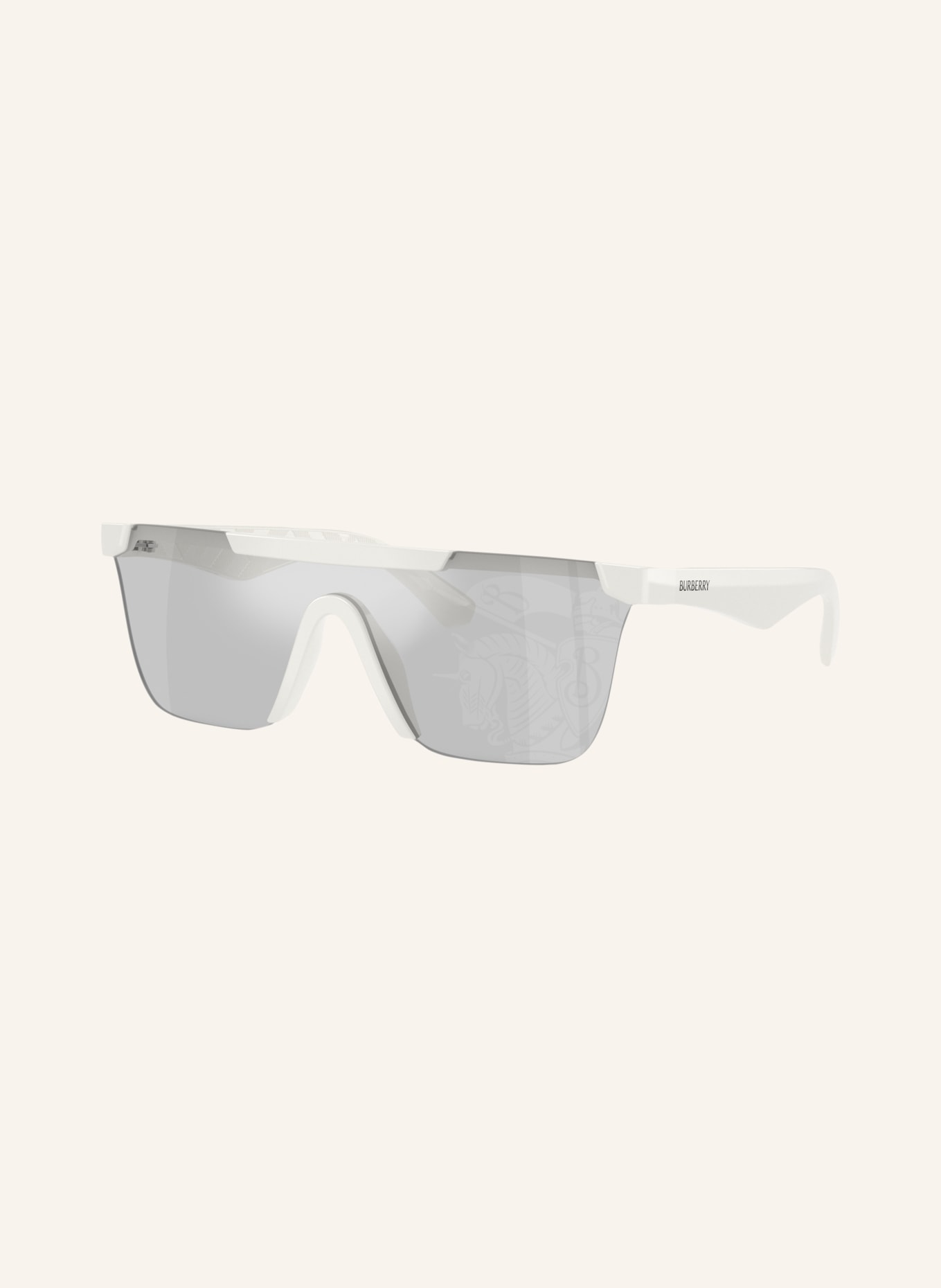 BURBERRY Sonnenbrille BE4480D: WEISS/ GRAU VERSPIEGELT