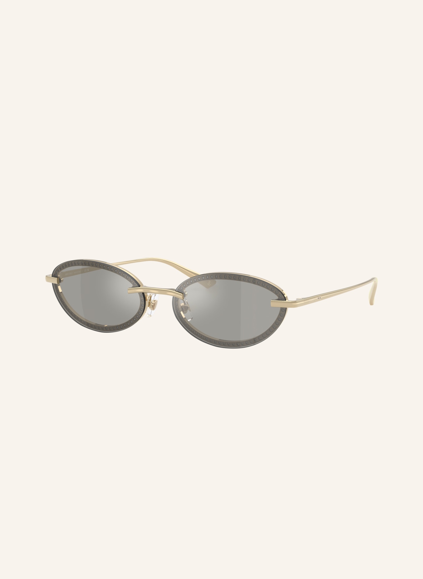 JIMMY CHOO Sonnenbrille JC4020B: GOLD/ GRAU VERSPIEGELT