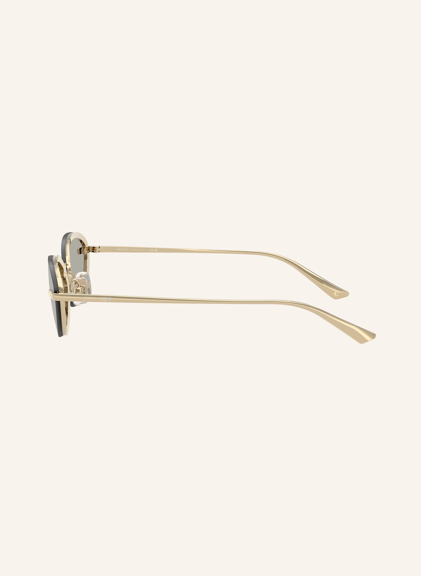 JIMMY CHOO Sonnenbrille JC4020B: GOLD/ GRAU VERSPIEGELT