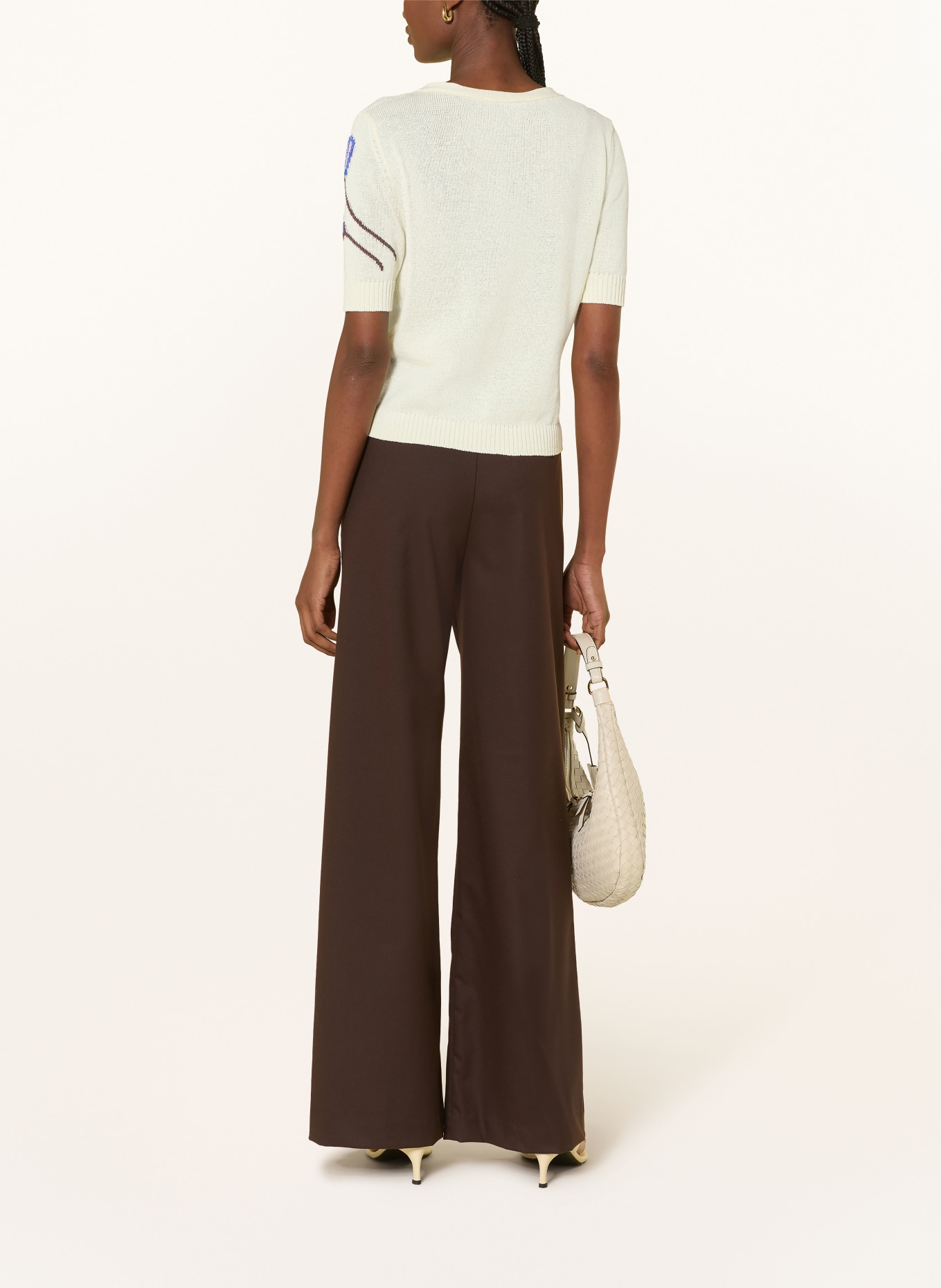 MAX & Co. Strickjacke MCORANCH: ECRU / BRAUN / BLAU