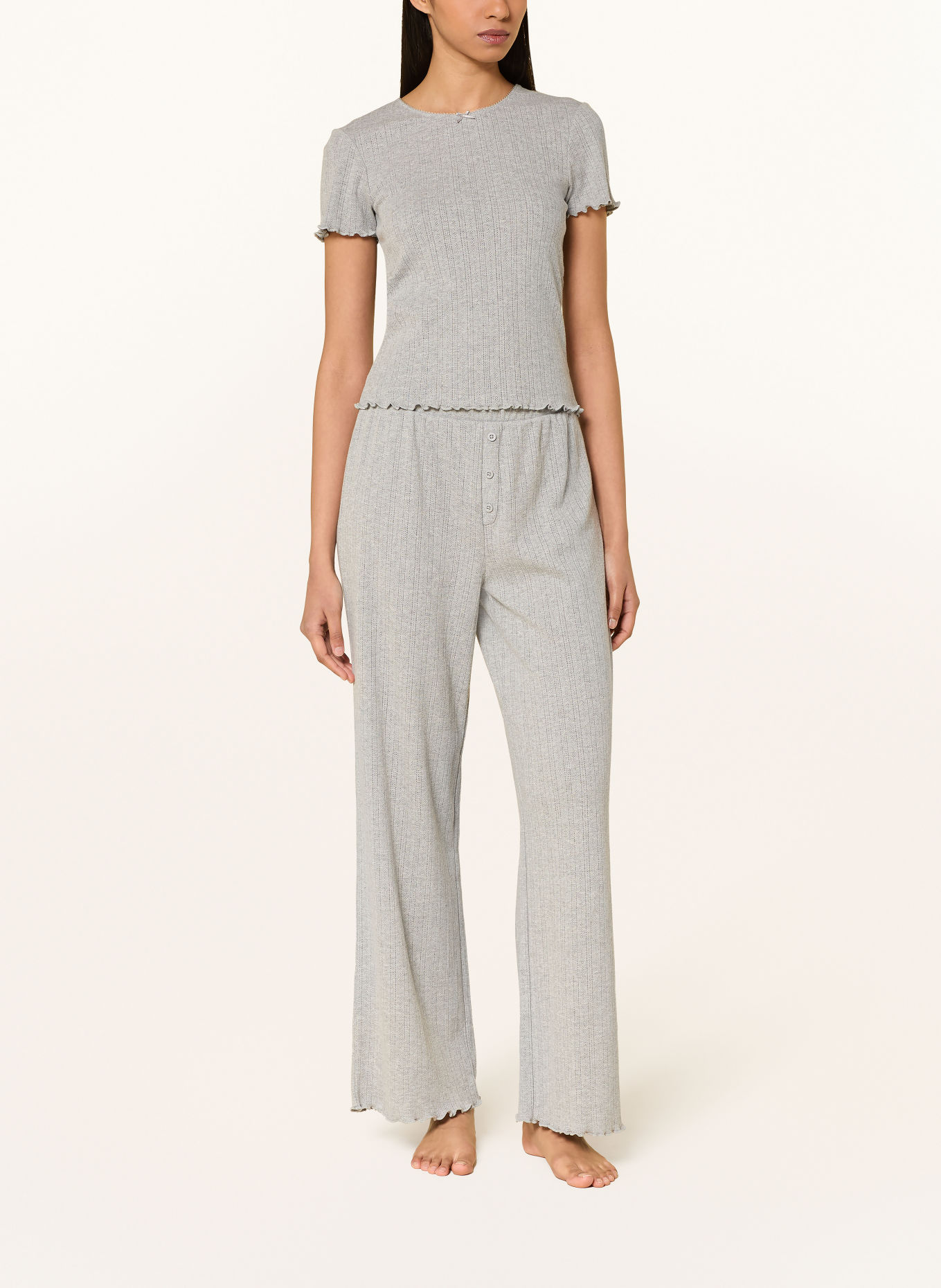 CHANTELLE Lounge shirt PULP LOVIE: LIGHT GRAY