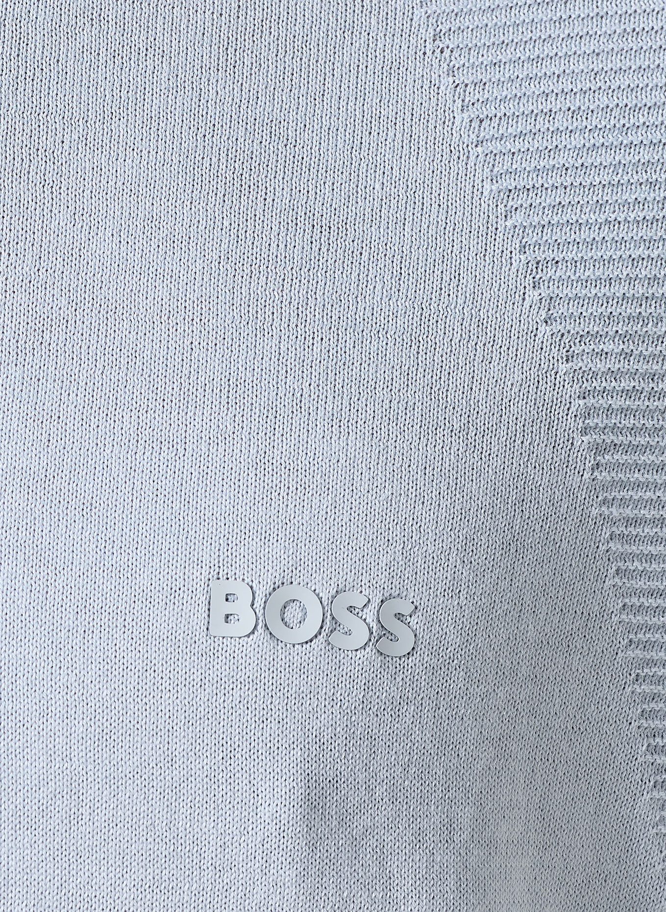 BOSS Strick-Poloshirt MOMENTUM LITE  Regular Fit: HELLBLAU