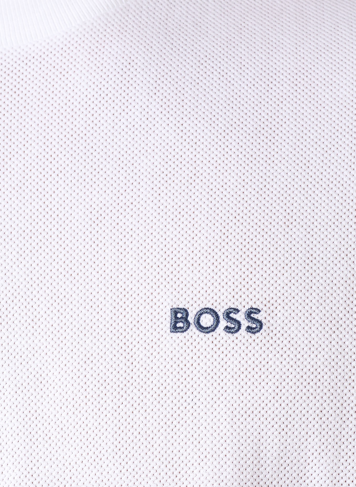 BOSS T-Shirt MEMBER aus Mesh: WEISS