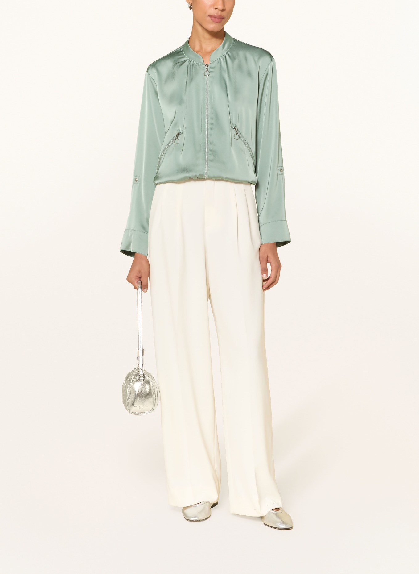 Betty Barclay Satin jacket: LIGHT GREEN