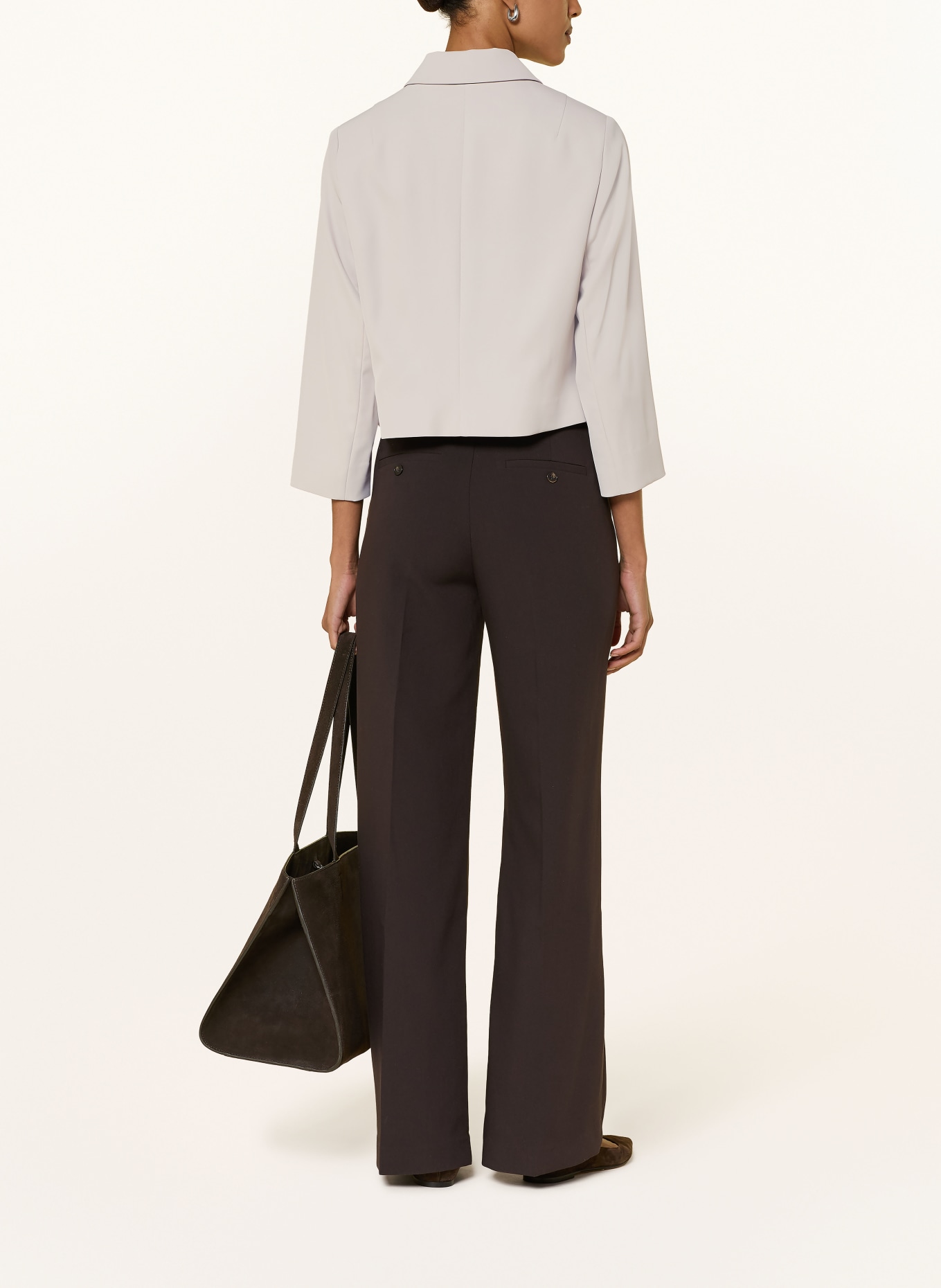 Betty Barclay Veste carrée à manches 3/4: BEIGE