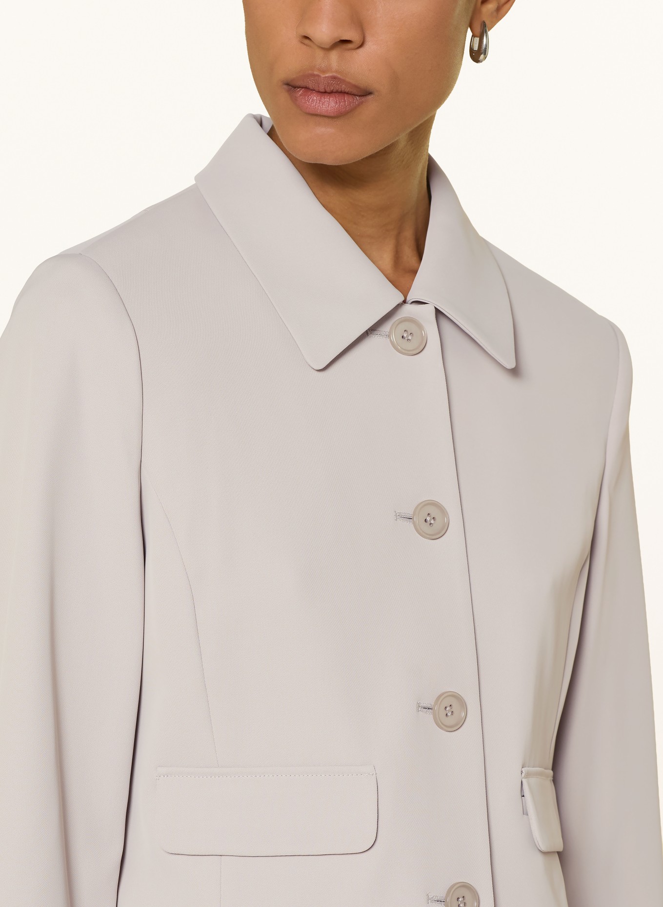 Betty Barclay Veste carrée à manches 3/4: BEIGE