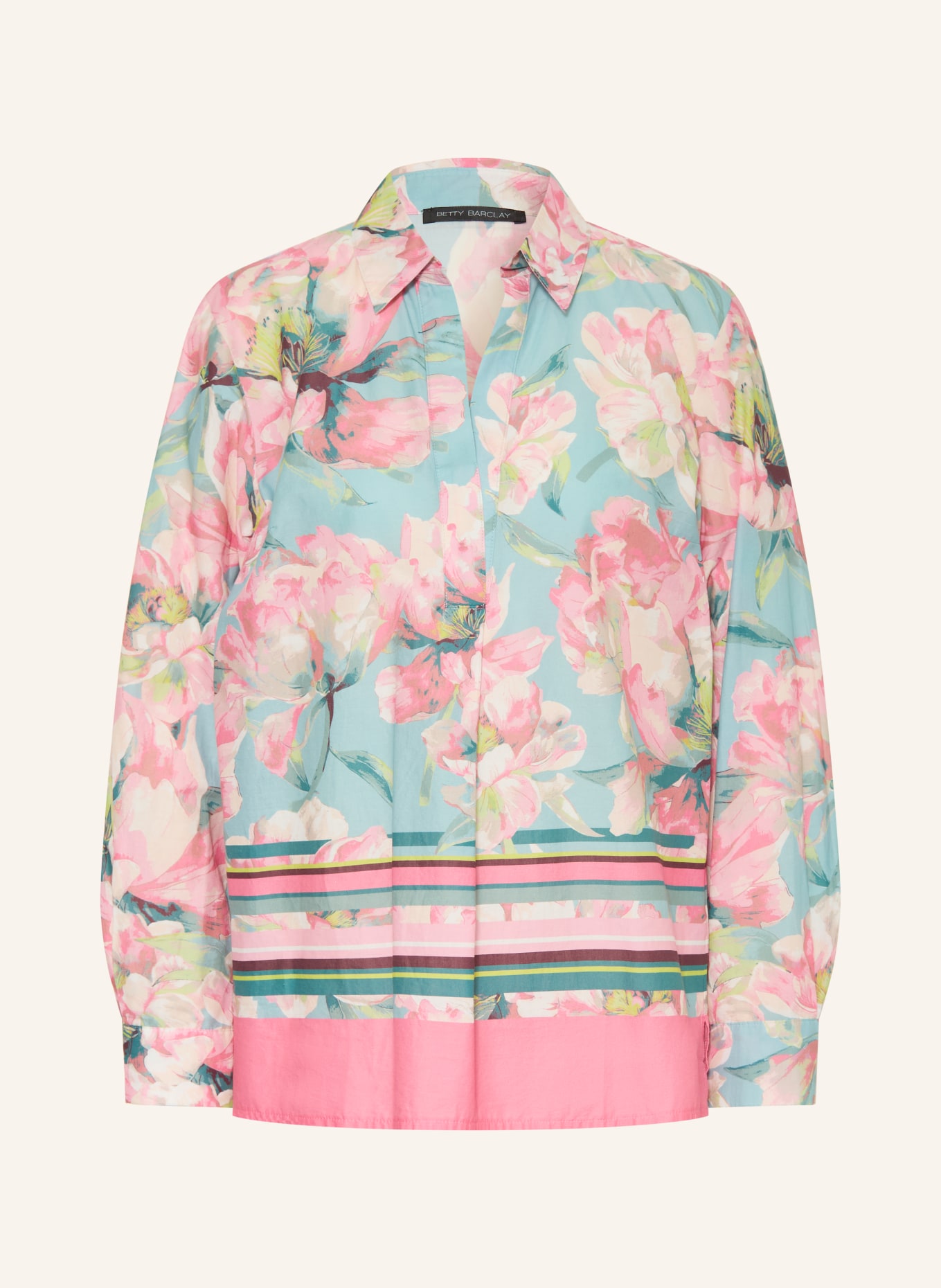 Betty Barclay blouse: MINT / ROZE