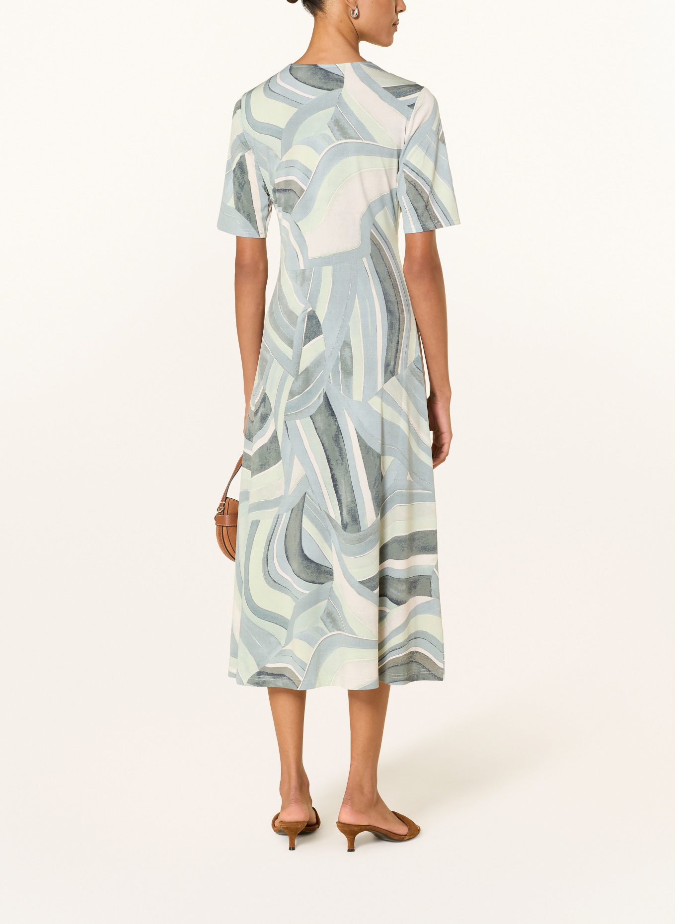 Betty Barclay Jerseykleid: HELLGRÜN / GRAU / GRÜN