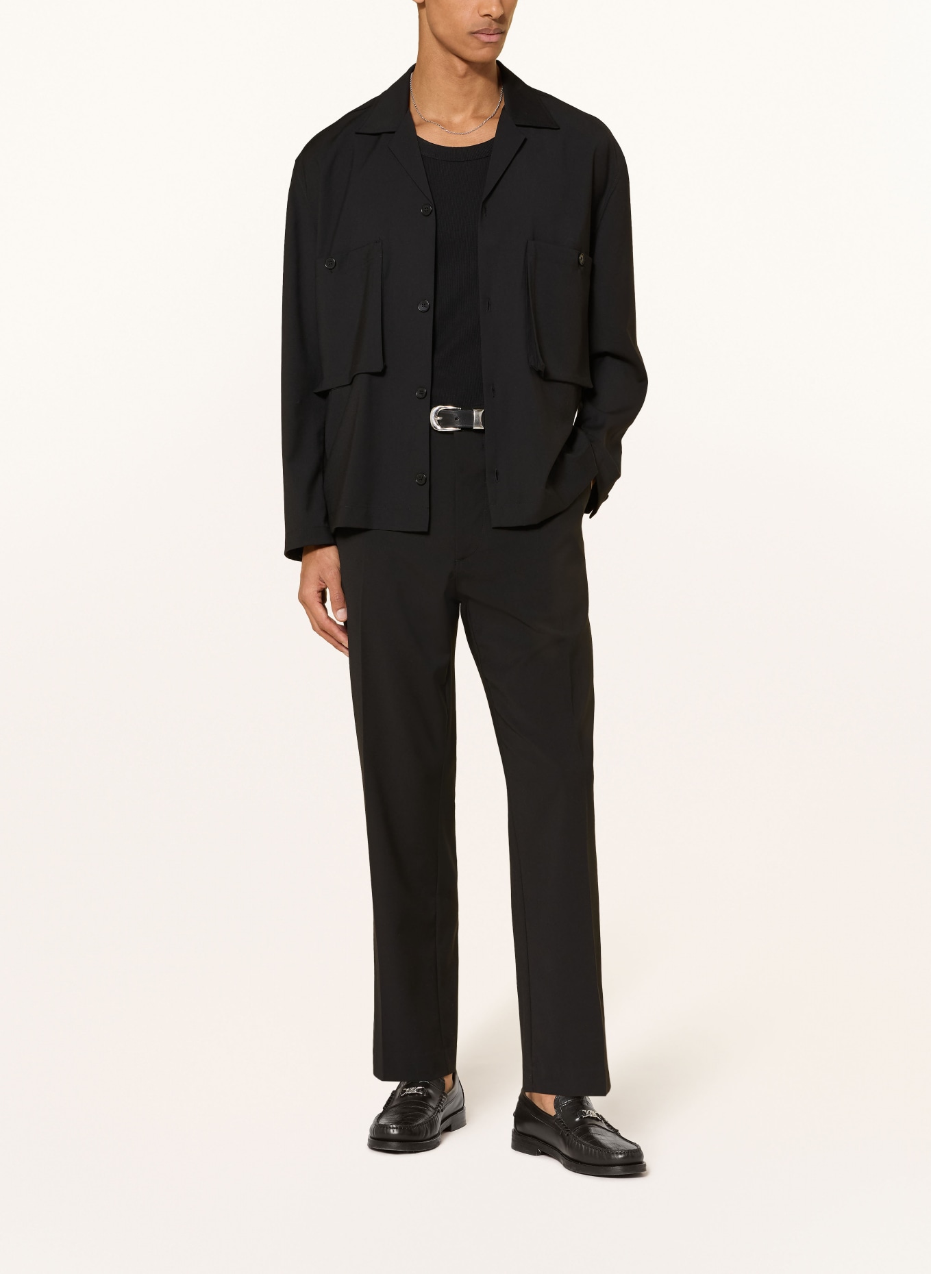 I'M BRIAN Regular-fit dress pants: NERO