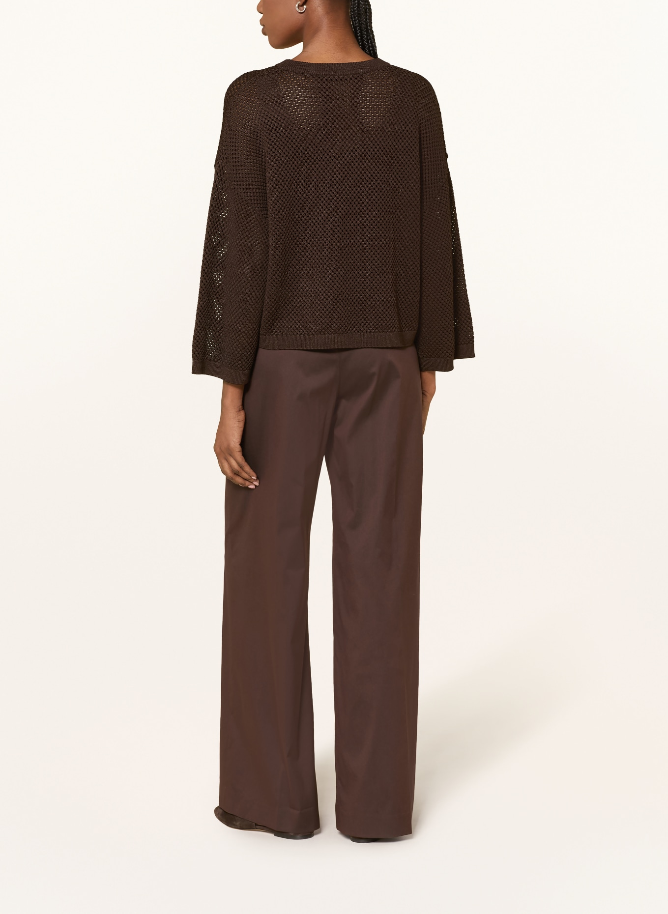 windsor. Pullover mit 3/4-Arm: DUNKELBRAUN