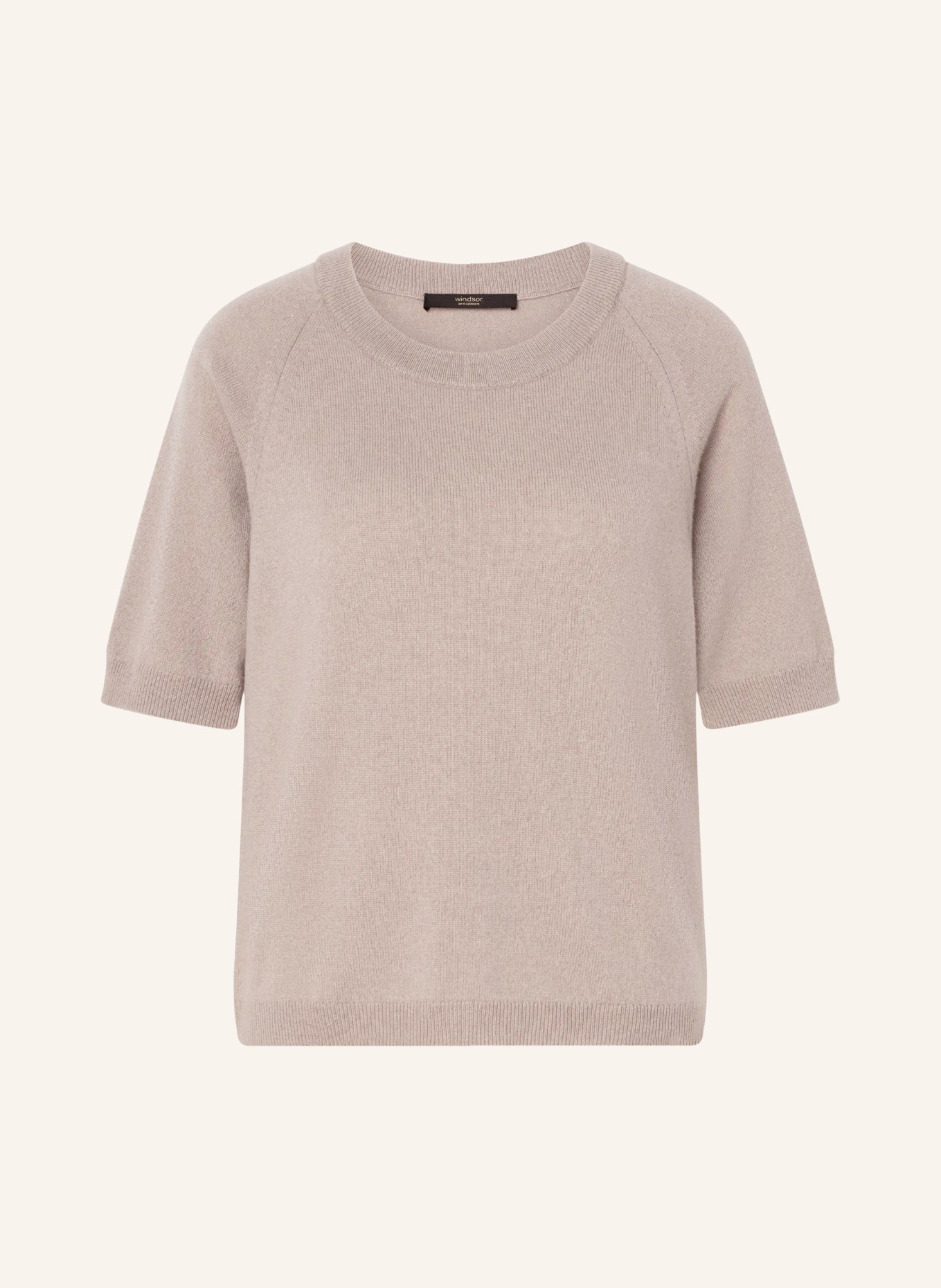 windsor. Strickshirt aus Cashmere: HELLBRAUN