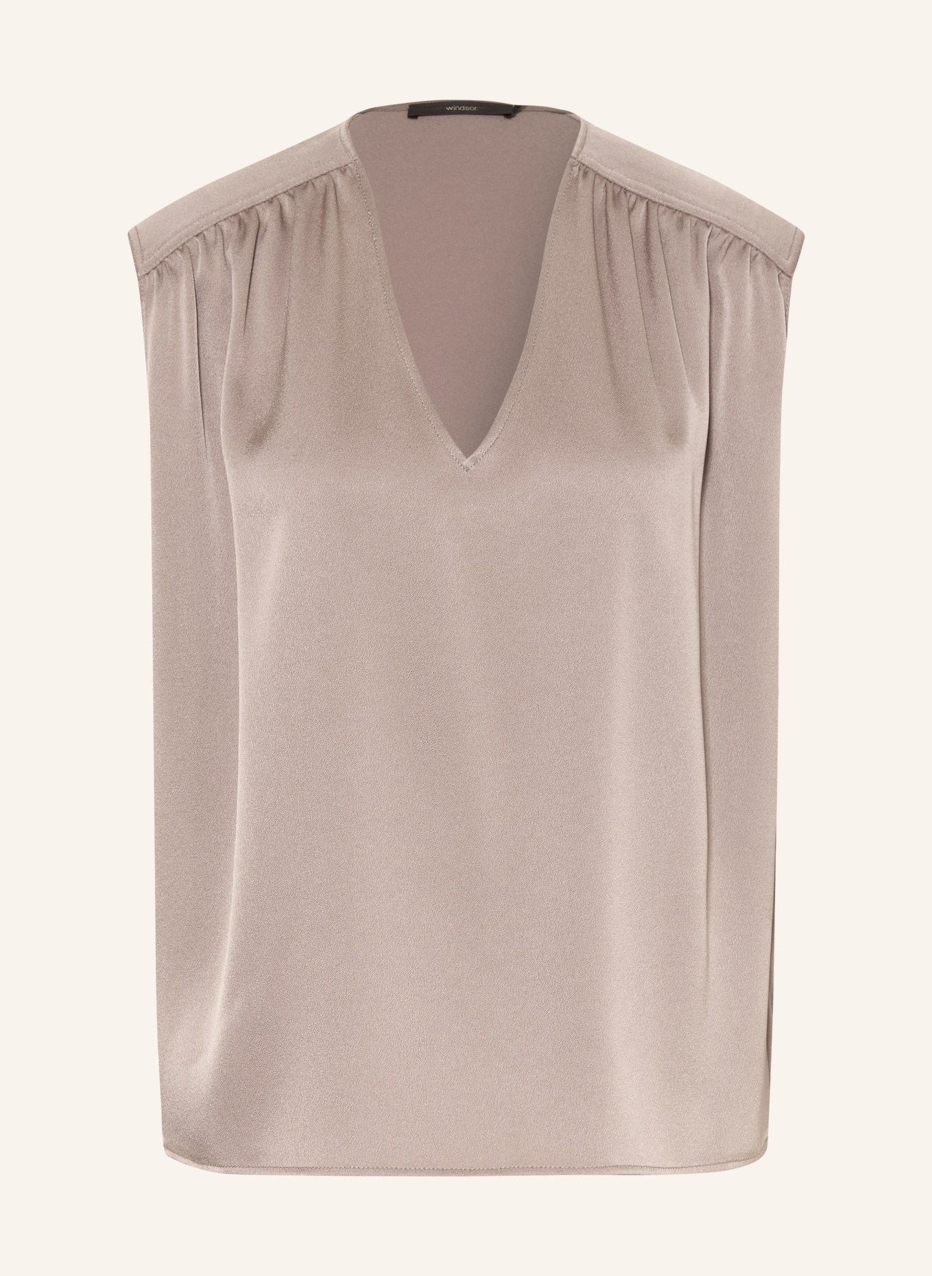 windsor. Blusentop: TAUPE