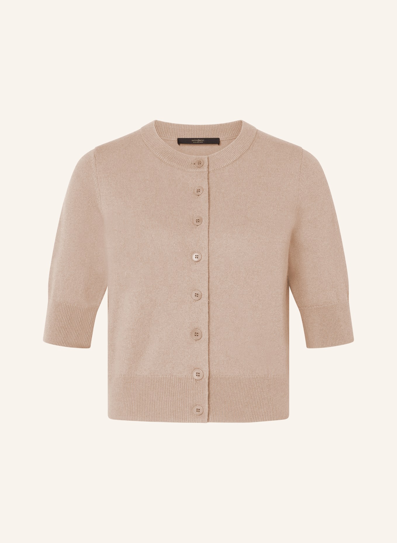 windsor. Strickjacke aus Cashmere: HELLBRAUN