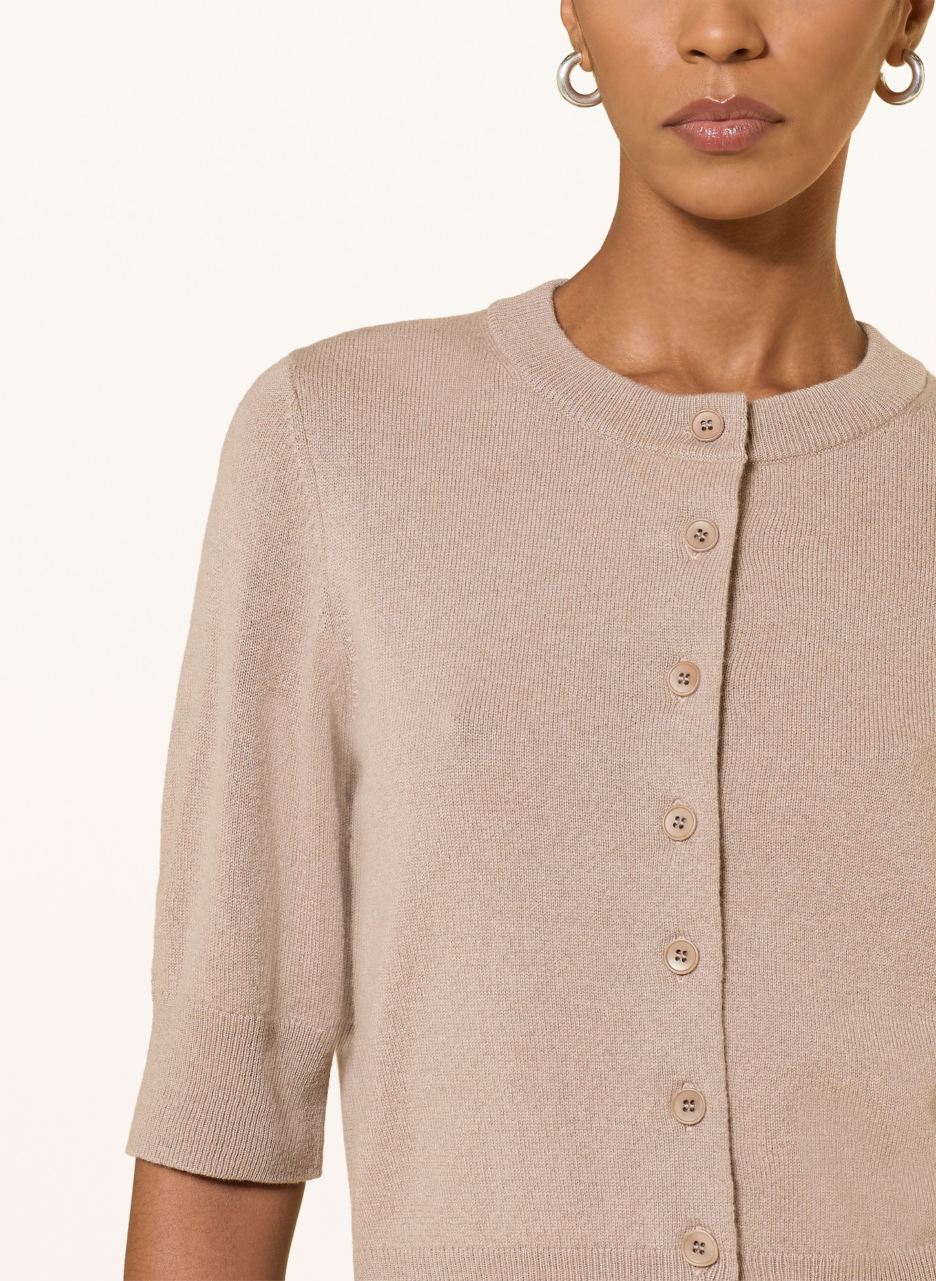 windsor. Strickjacke aus Cashmere: HELLBRAUN