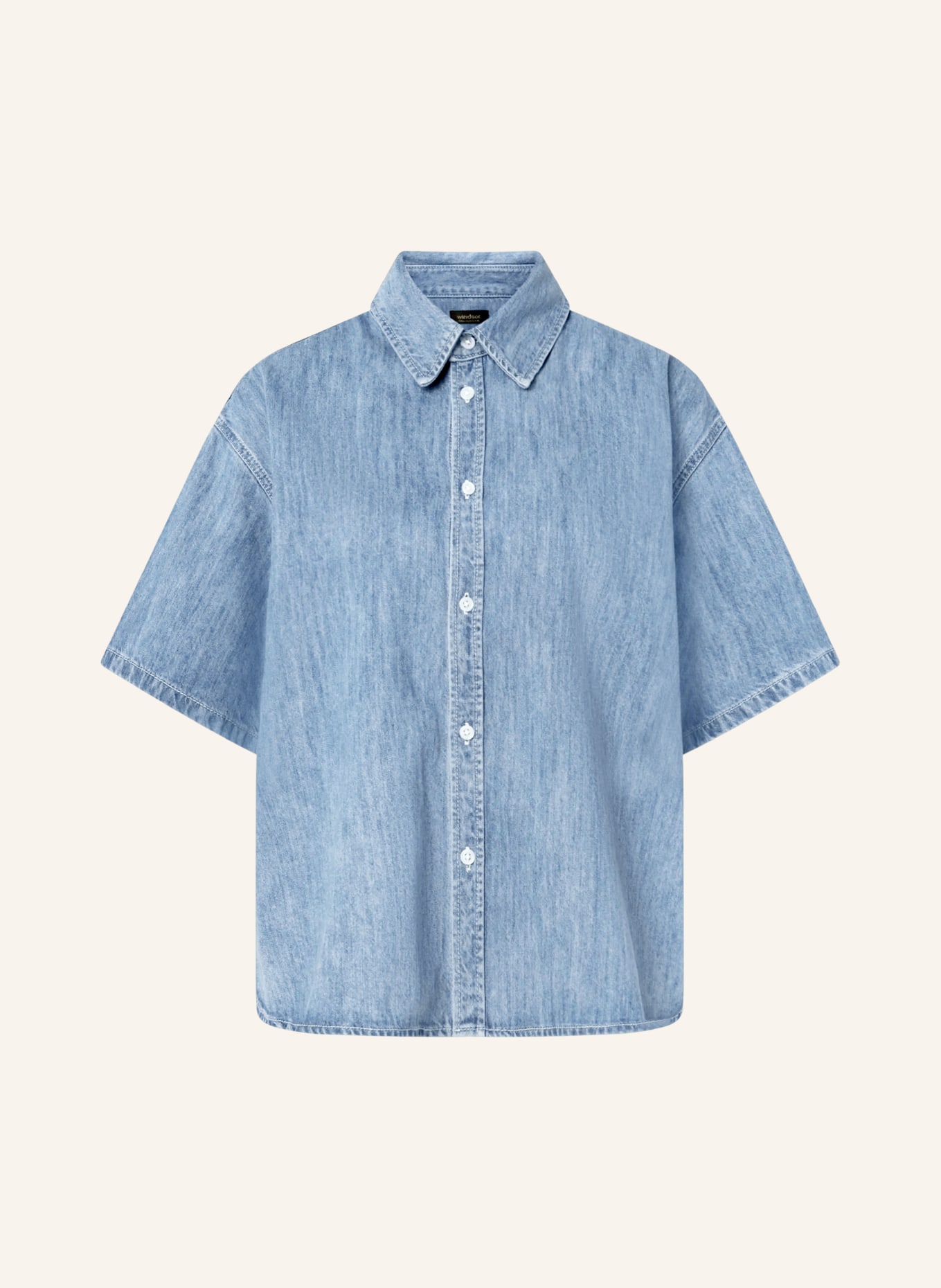 windsor. spijkerblouse: BLAUW