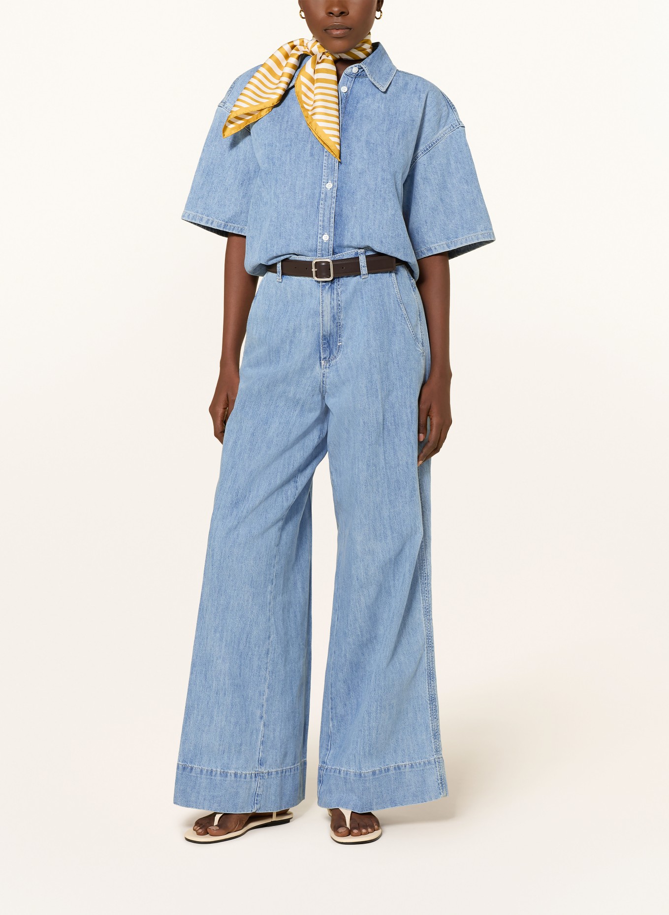 windsor. spijkerblouse: BLAUW