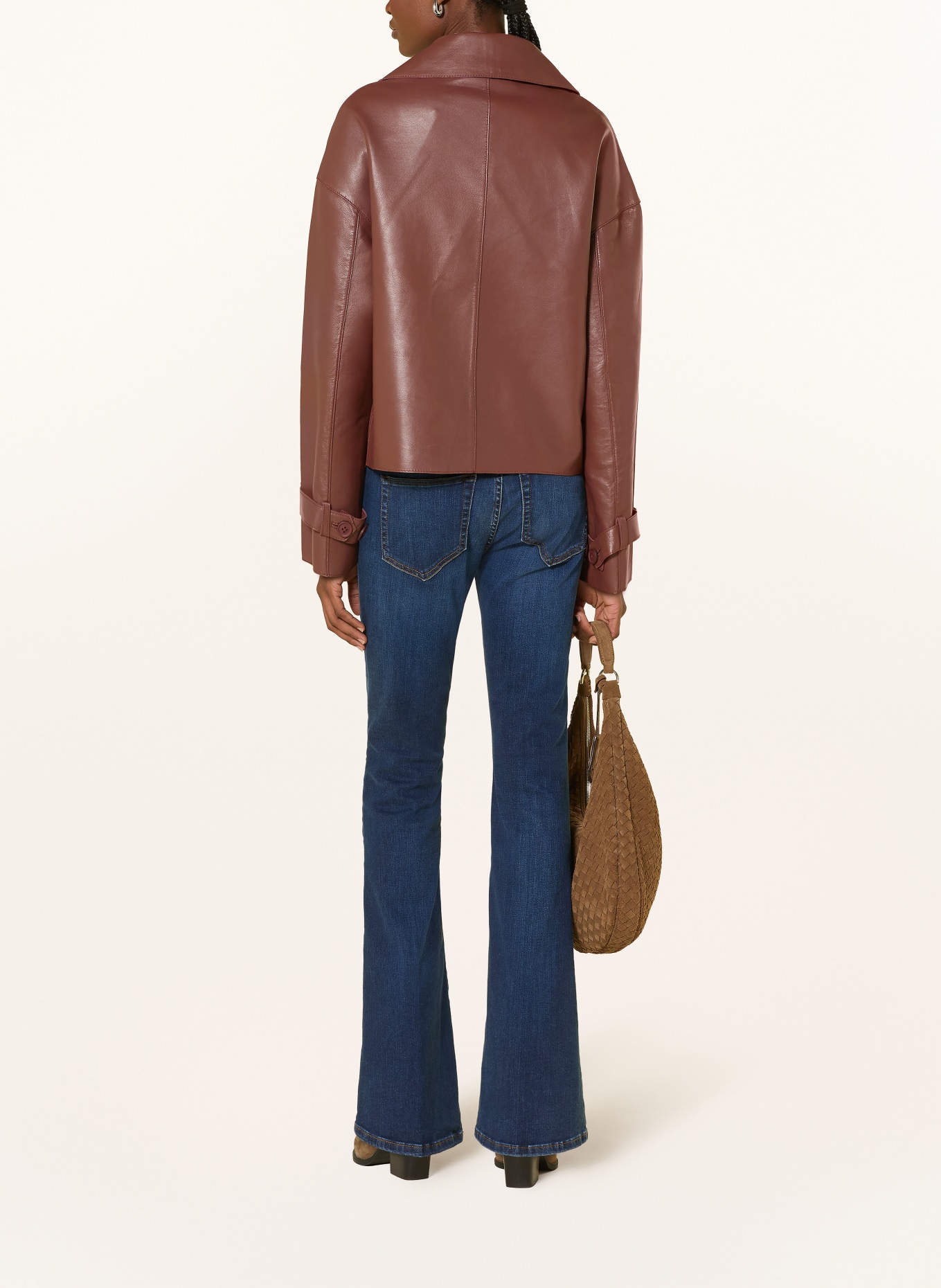 darling harbour Lederjacke: BORDEAUX