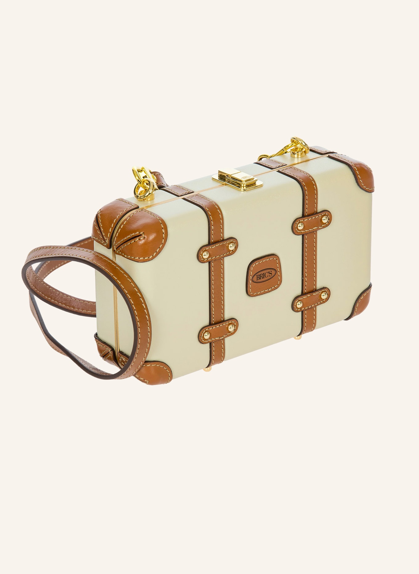 BRIC'S Umhängetasche BELLAGIO LEGACY: HELLBRAUN / GOLD / BRAUN