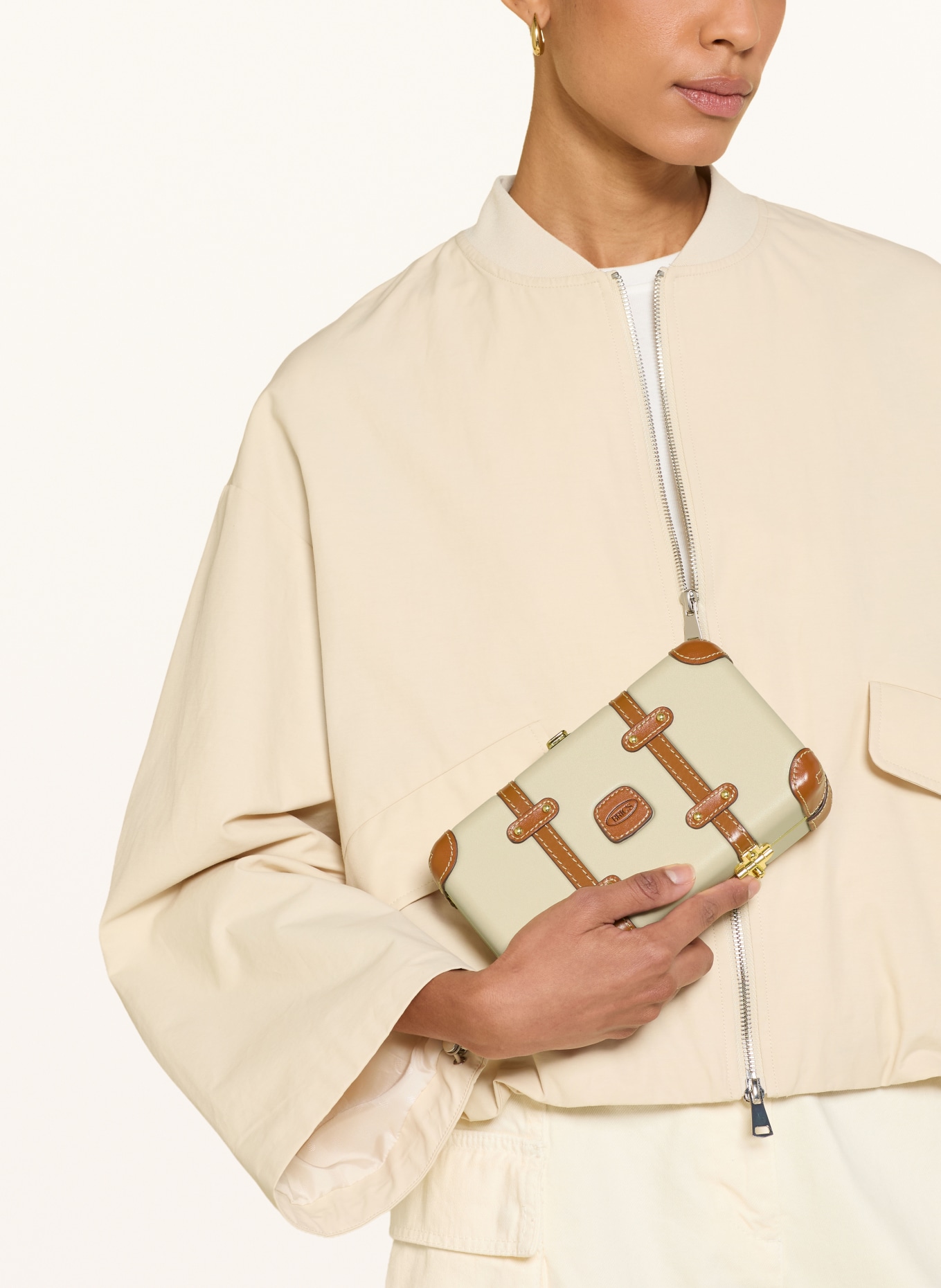 BRIC'S BELLAGIO LEGACY Shoulder Bag: LIGHT BROWN / GOLD / BROWN