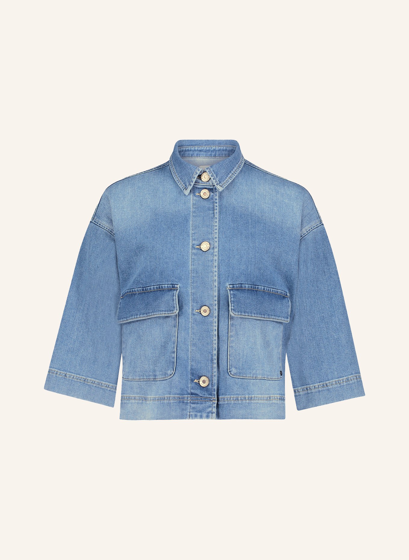 BETTY&CO Veste en jean à manches 3/4: 8618 LIGHT BLUE DENIM