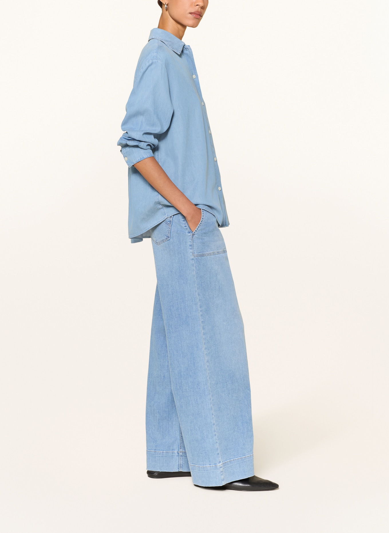 BETTY&CO Wide-leg jeans: 8618 LIGHT BLUE DENIM