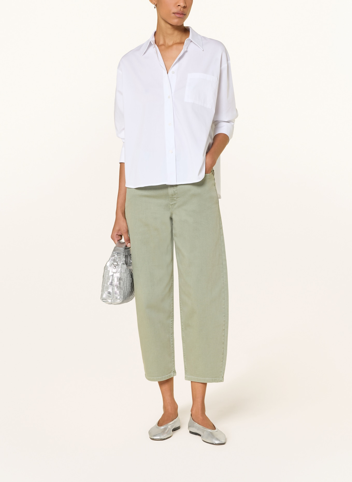 BETTY&CO 7/8 pants: LIGHT GREEN