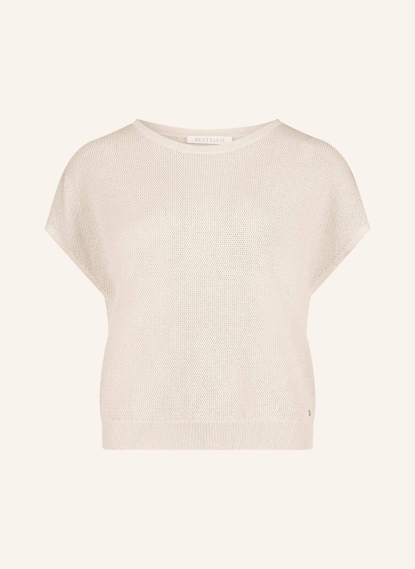 BETTY&CO Strickshirt: HELLGRAU / SILBER