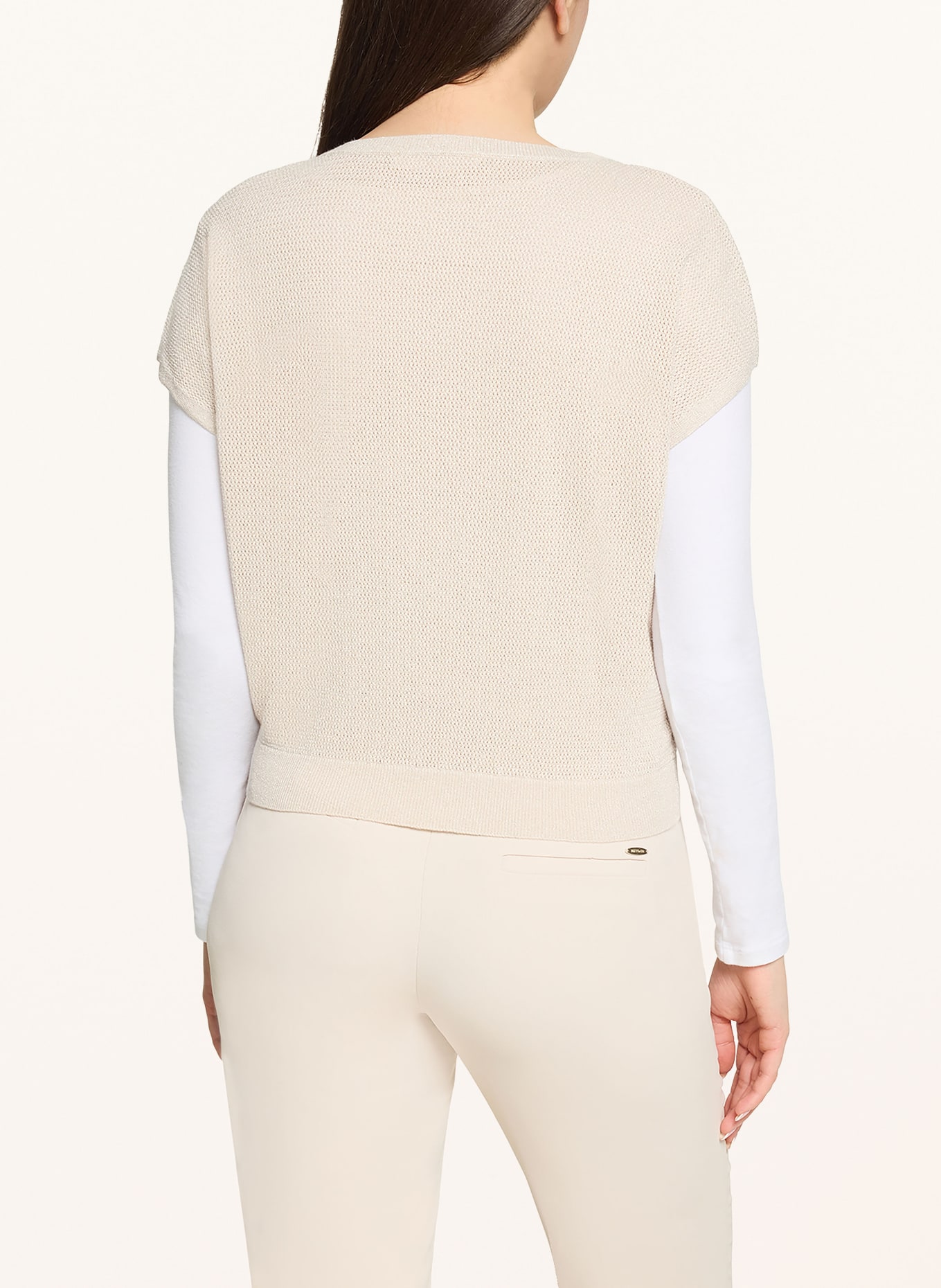 BETTY&CO Strickshirt: HELLGRAU / SILBER