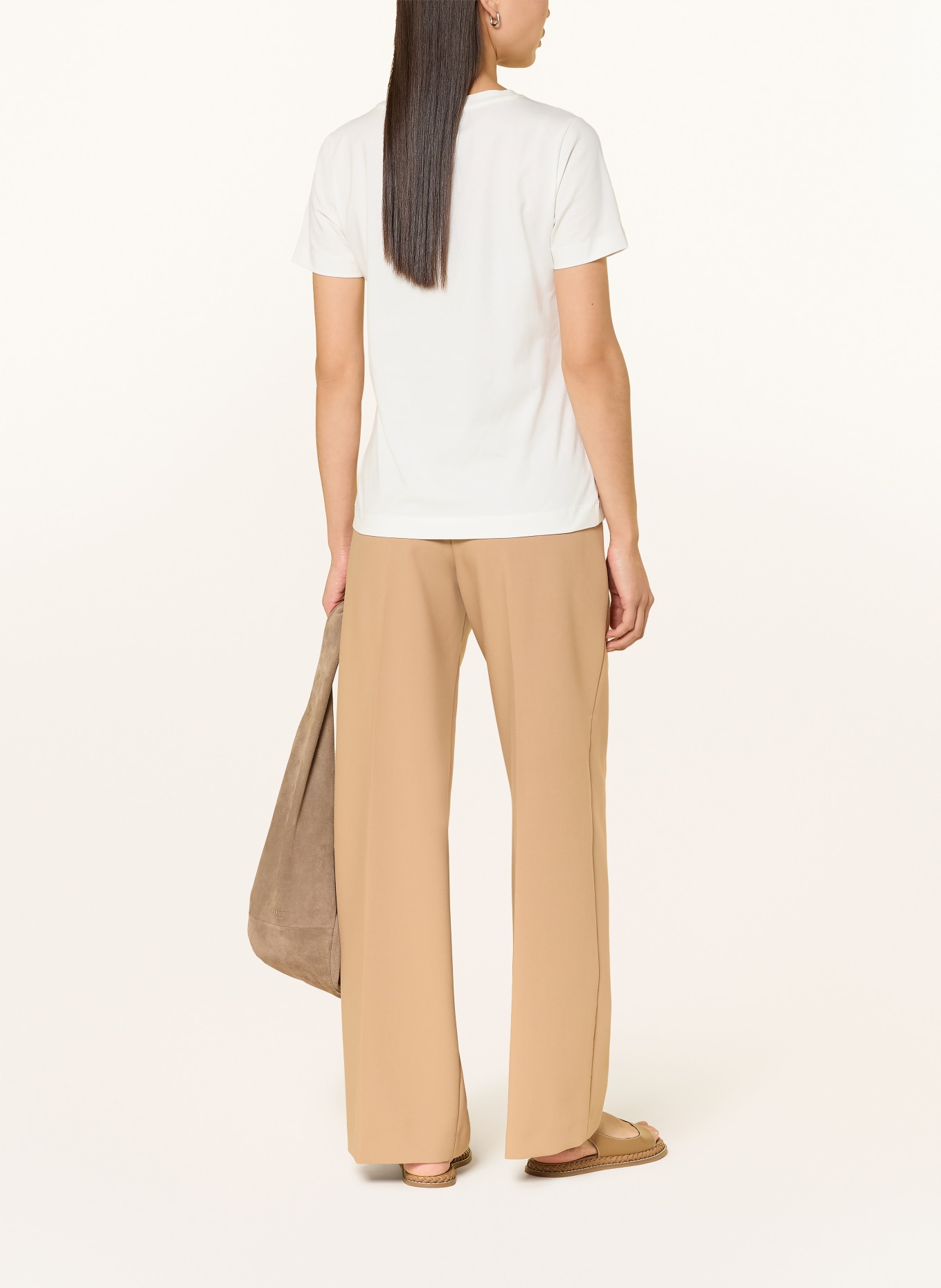 BETTY&CO Tričko: KRÉMOVÁ / ČERVENÁ / ZELENÁ