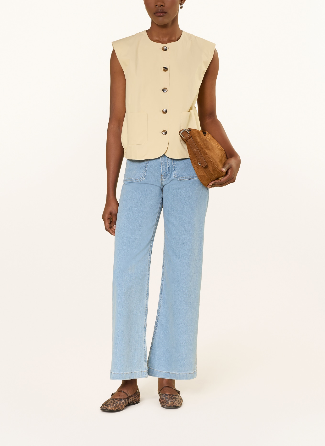 mavi Jeans met wijde pijpen MALIBU MARINE: A1292 Lt Blue STR