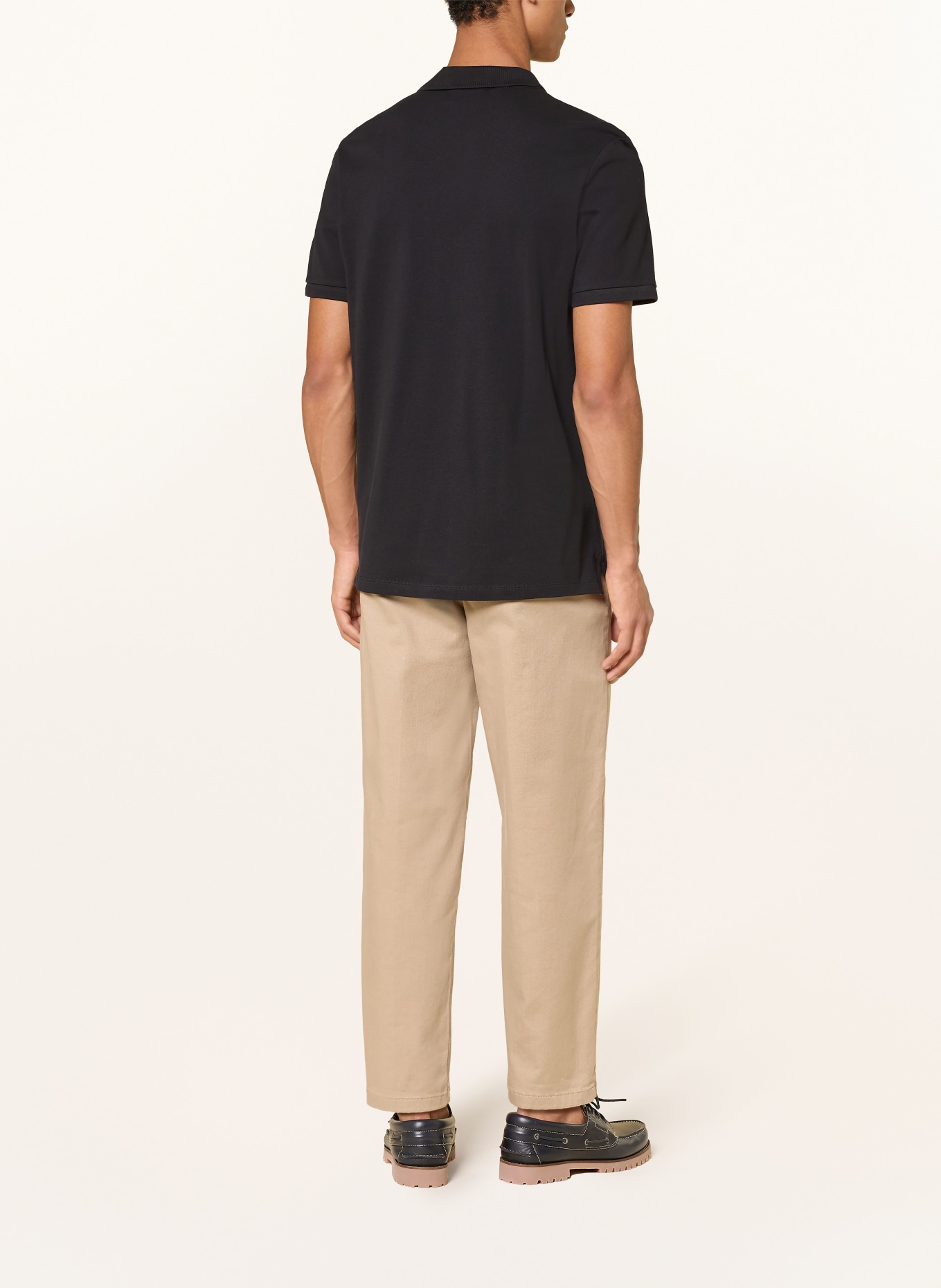 ELBSAND Piqué-Poloshirt LIAS Regular Fit: SCHWARZ