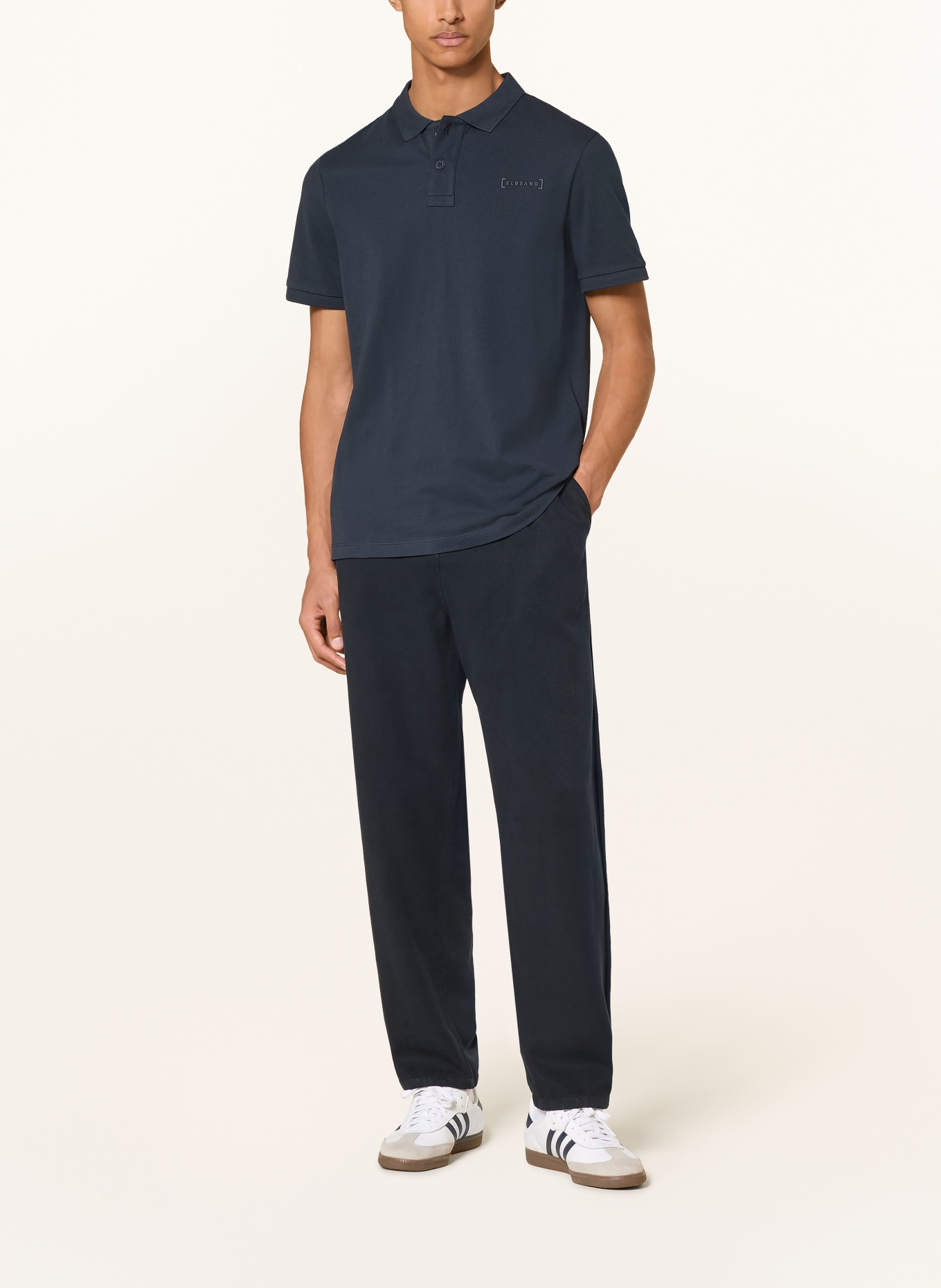 ELBSAND Piqué-Poloshirt LIAS Regular Fit: DUNKELBLAU