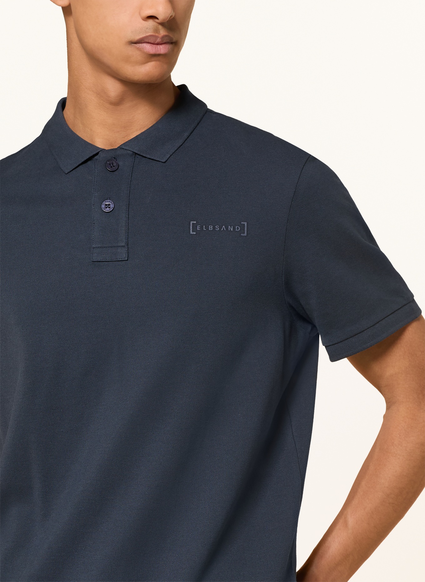 ELBSAND Piqué-Poloshirt LIAS Regular Fit: DUNKELBLAU