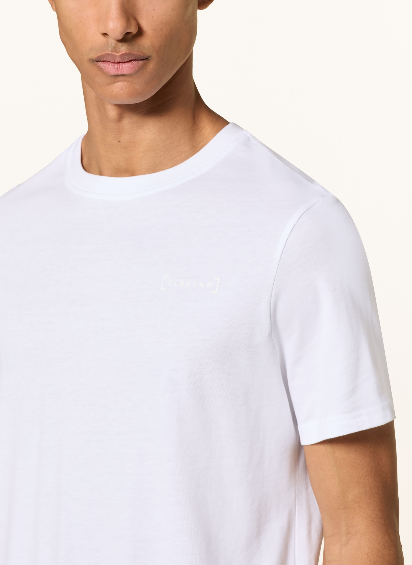 ELBSAND EDO T-shirt: WHITE