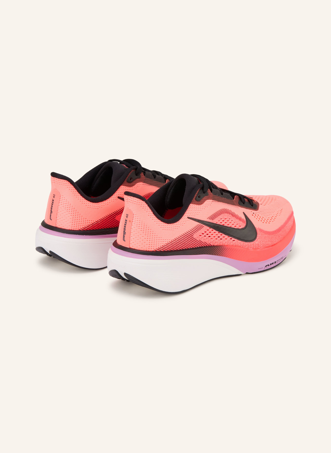 Nike Laufschuhe AIR ZOOM PEGASUS 42: NEONROT / SCHWARZ