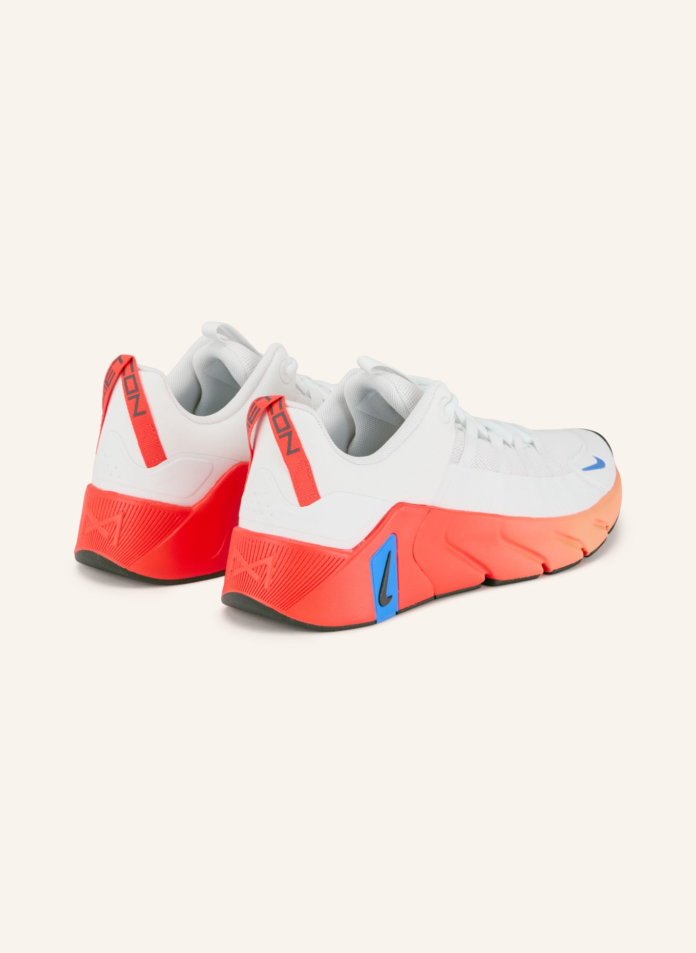 Nike Fitnessschuhe REE METCON 7: WEISS / NEONROT / DUNKELBLAU