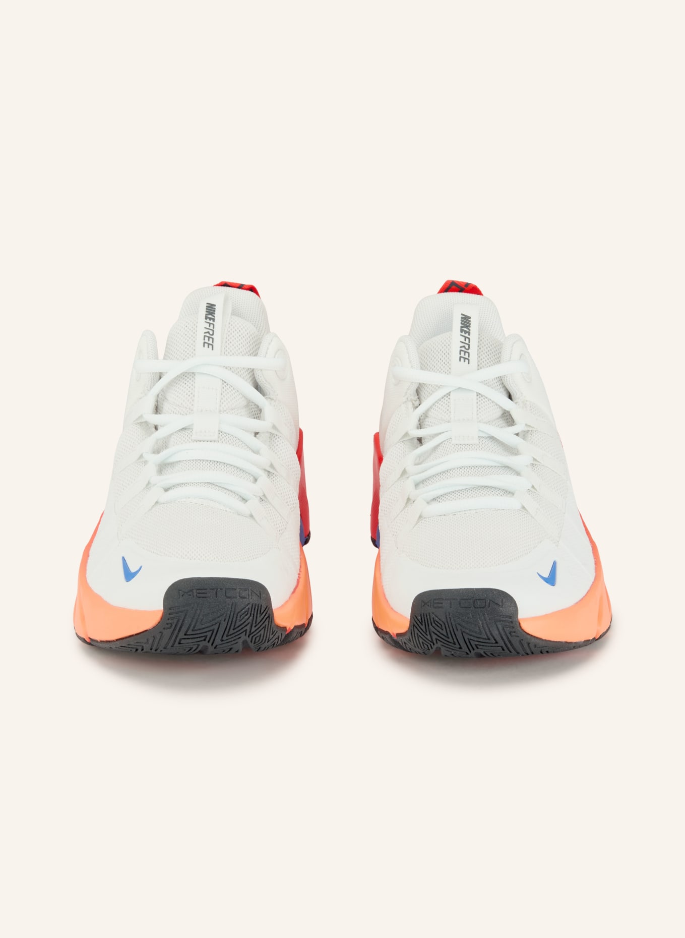 Nike Fitnessschuhe REE METCON 7: WEISS / NEONROT / DUNKELBLAU