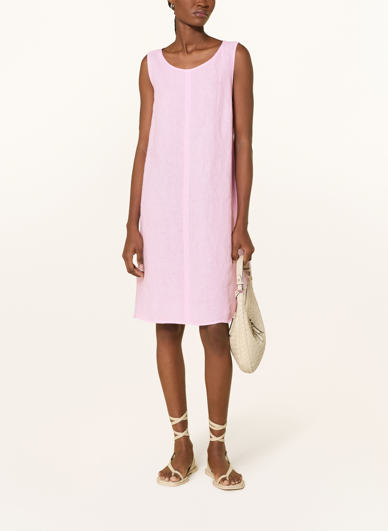 Backstage Sukienka lniana ALESSANO: RÓŻOWY