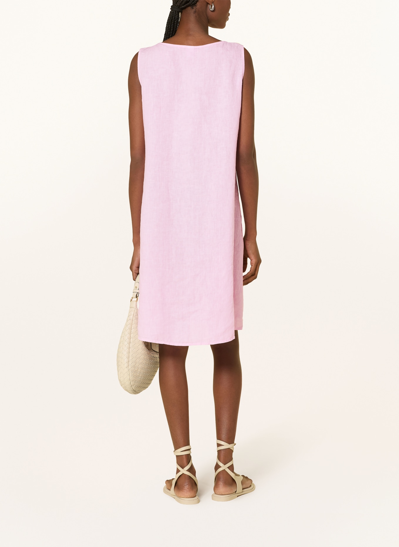 Backstage Sukienka lniana ALESSANO: RÓŻOWY