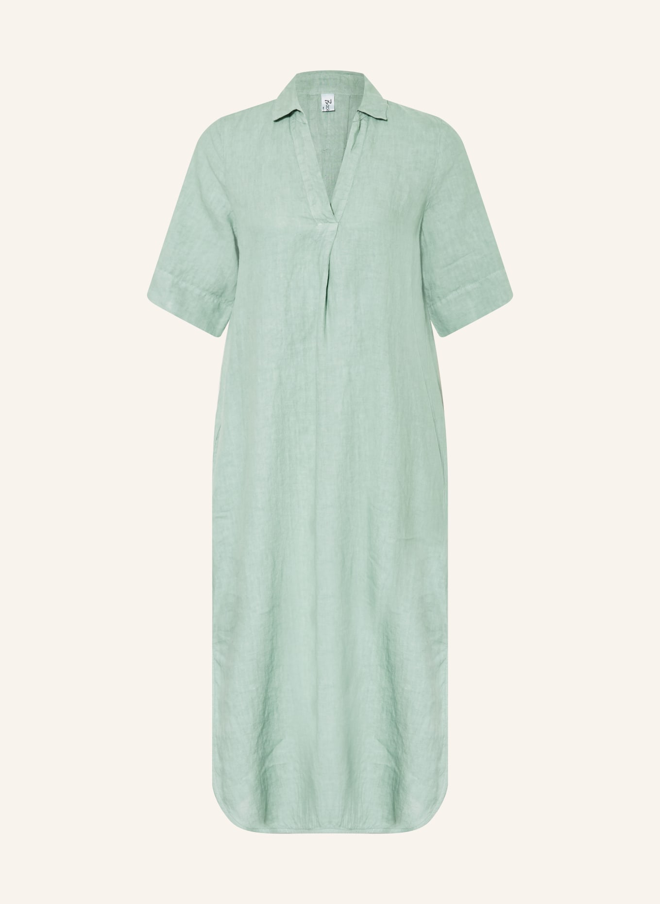 Backstage Lněné šaty ALBA: PETROLEJOVÁ