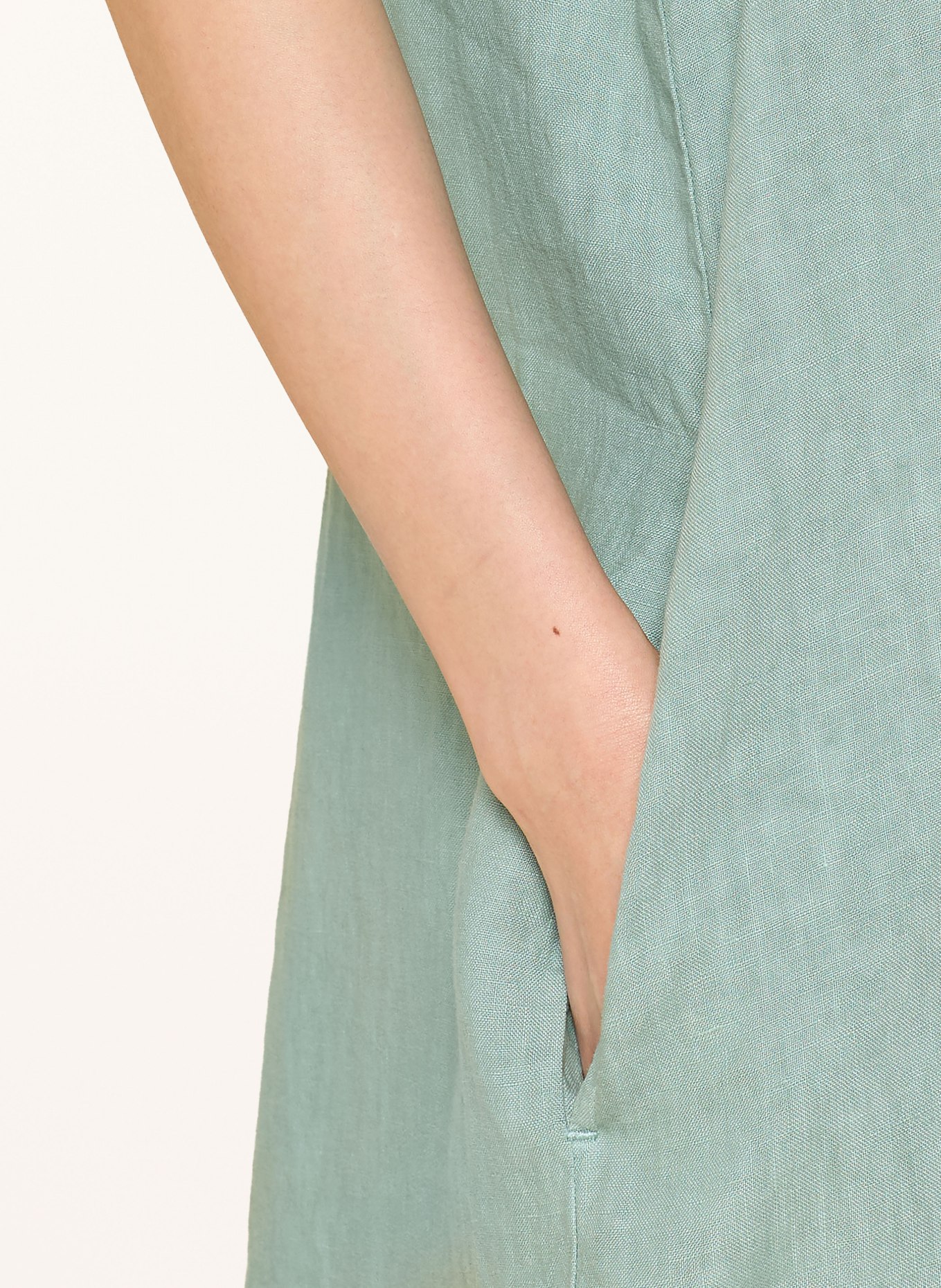 Backstage Lněné šaty ALBA: PETROLEJOVÁ