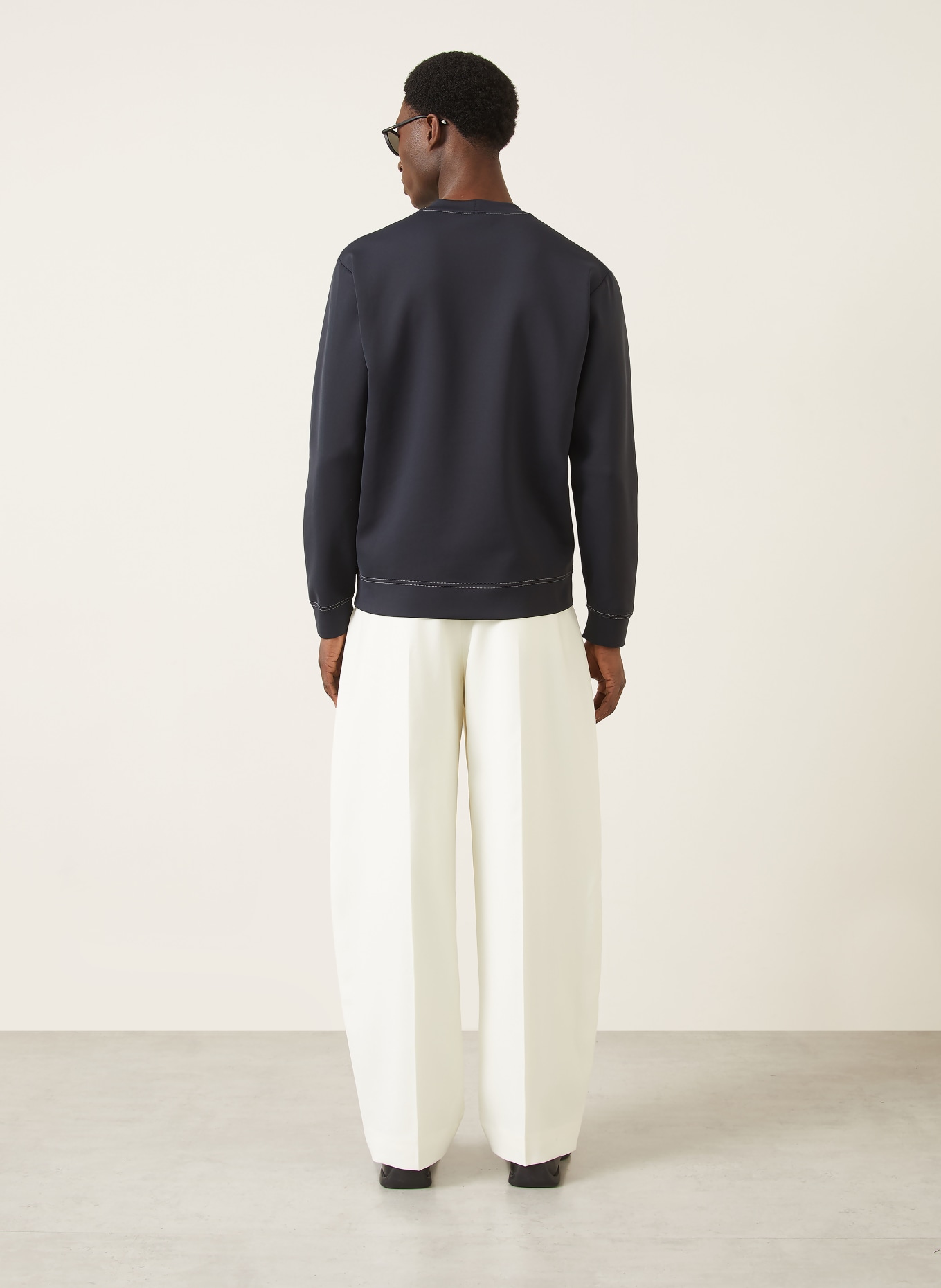 GIORGIO ARMANI Sweatshirt: DARK BLUE