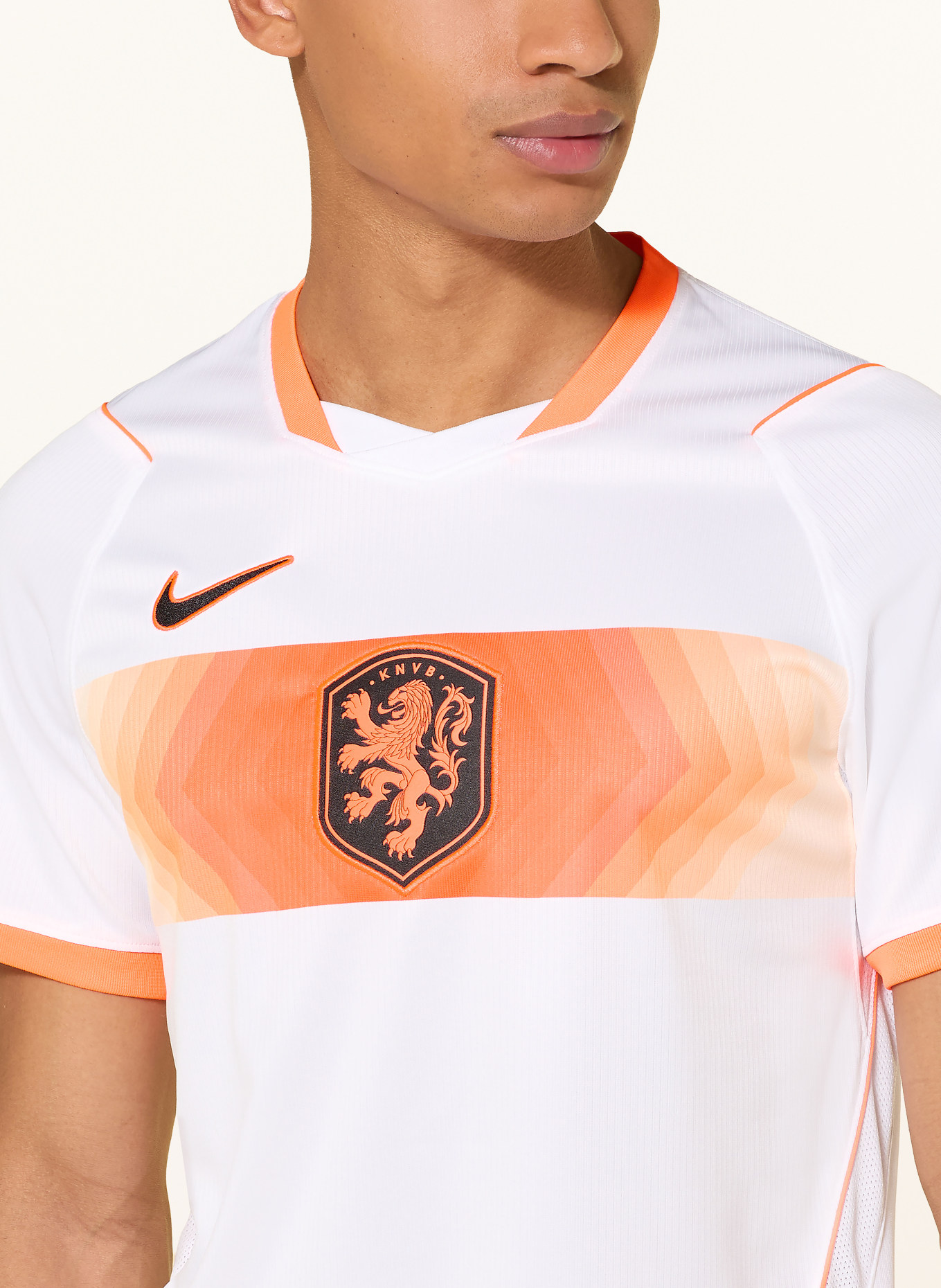 Nike Auswärtstrikot NIEDERLANDE 2026: WEISS / NEONORANGE