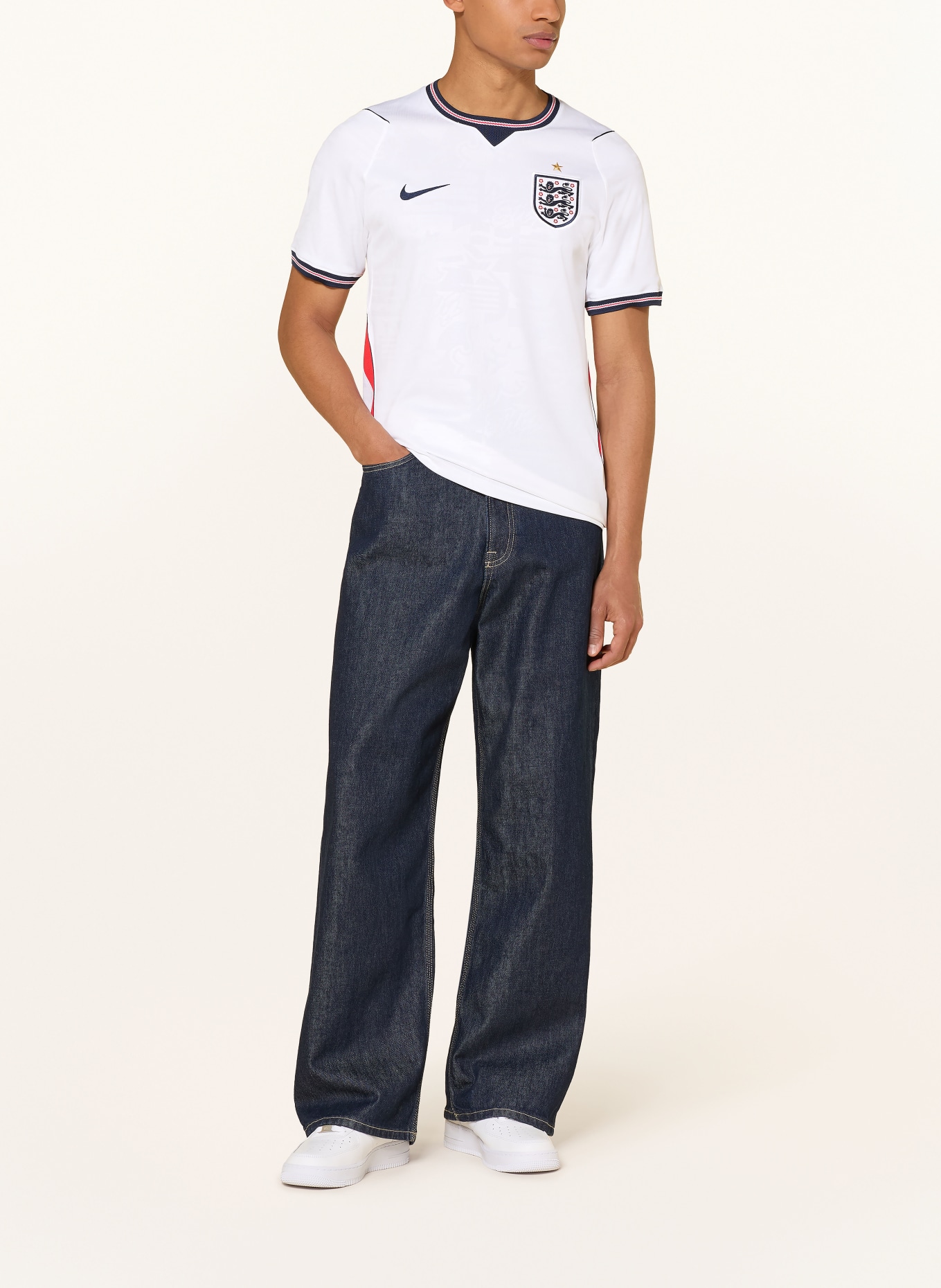 Nike Heimtrikot ENGLAND 2026: WEISS / ROT / DUNKELBLAU