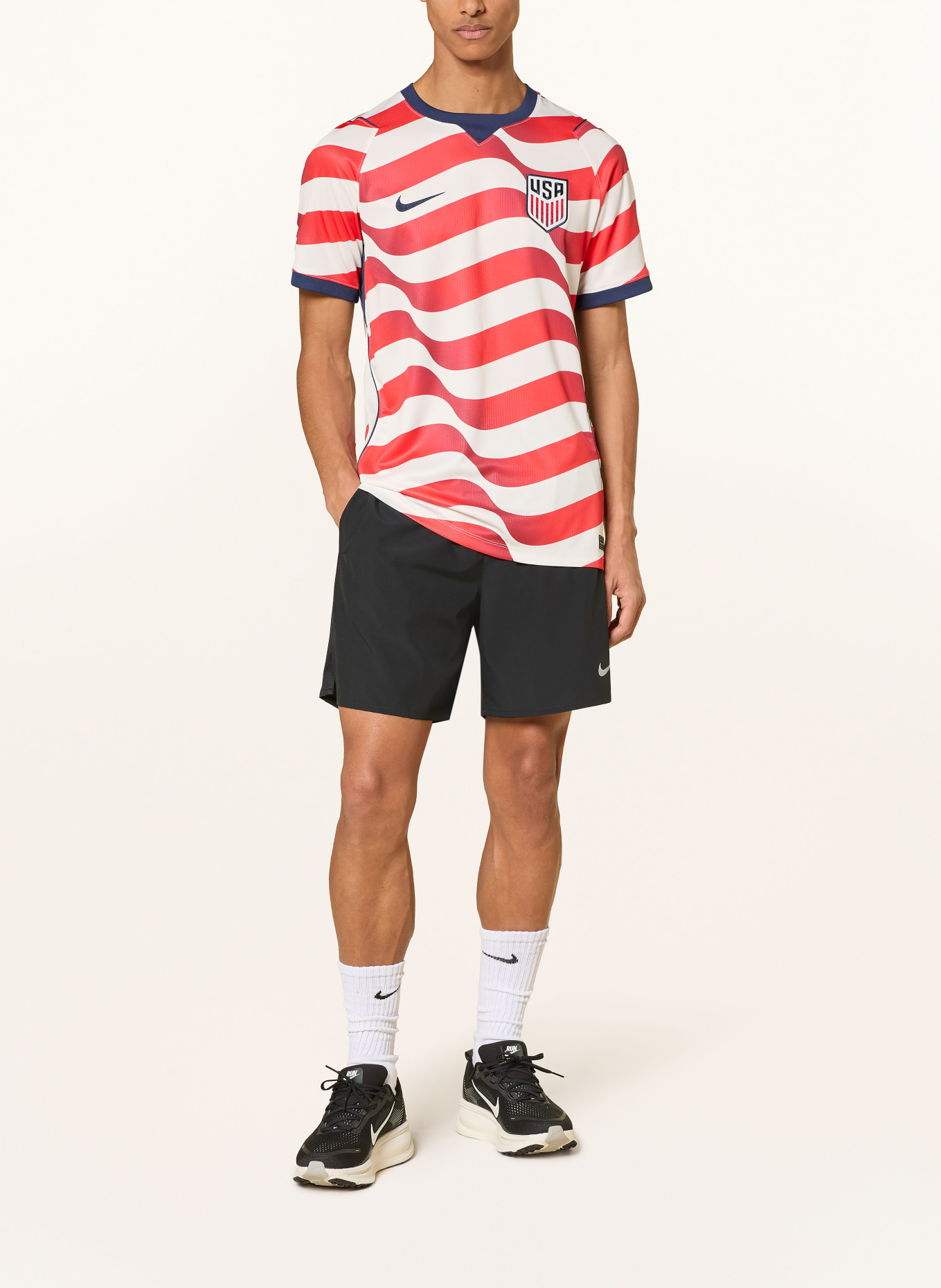 Nike Heimtrikot USA 26: WEISS / ROT / DUNKELBLAU