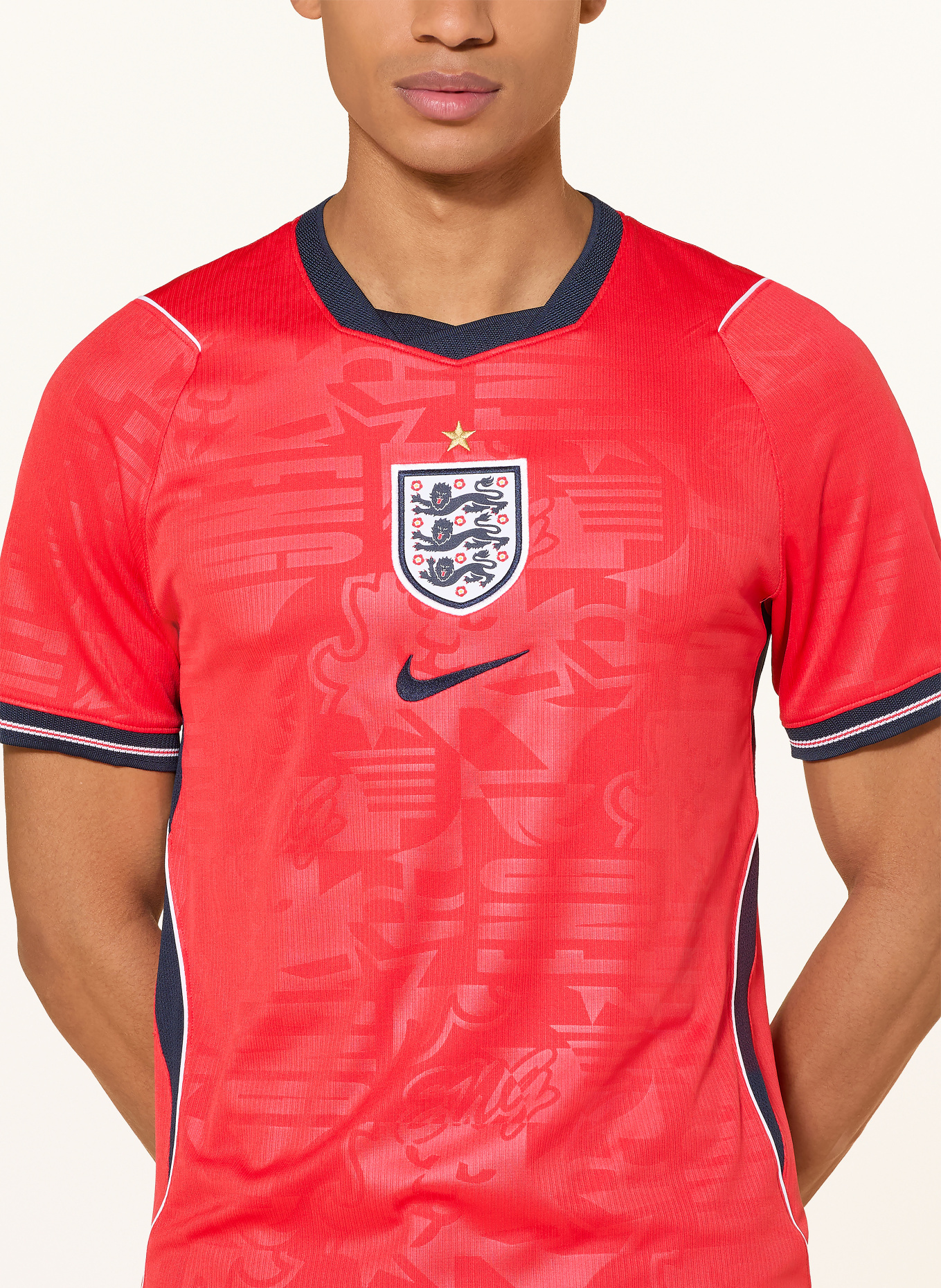 Nike Auswärtstrikot ENGLAND 2026: ROT / DUNKELBLAU / WEISS